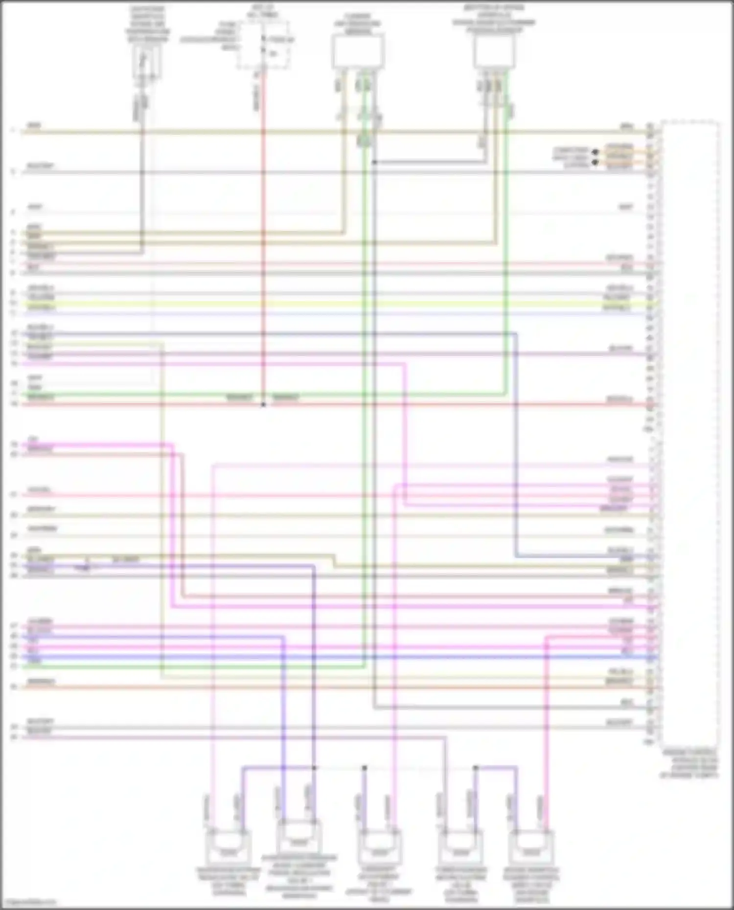 Eos Volkswagen I facelift (2010-2015): Wiring diagram engine performance 2.0l turbo, ccta (6 of 6)