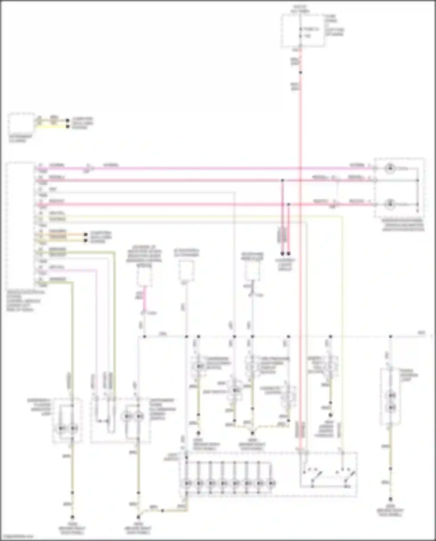 Eos Volkswagen I facelift (2010-2015): Instrument illumination circuit (1 of 2)