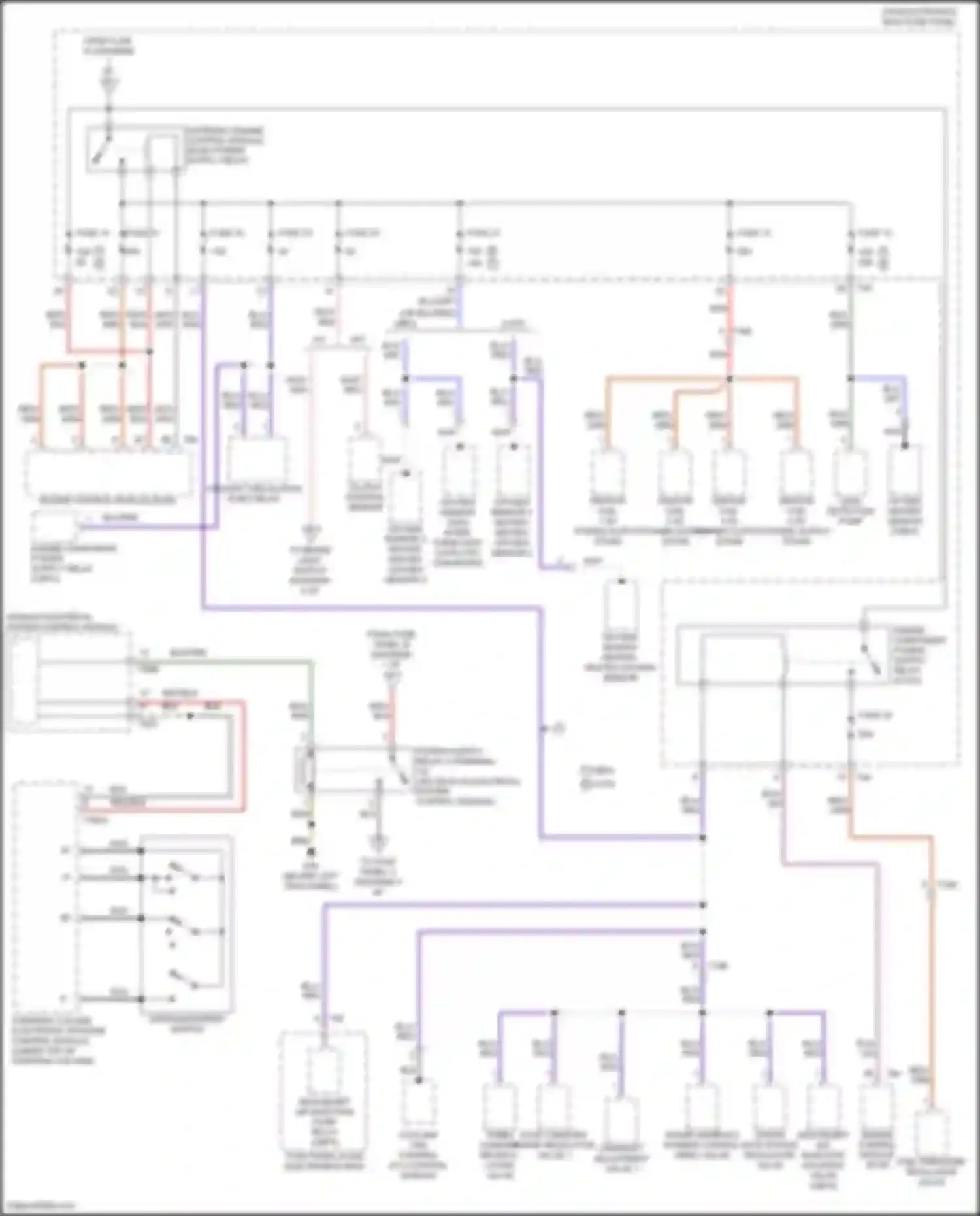 Eos Volkswagen I facelift (2010-2015): Power distribution circuit (2 of 5)