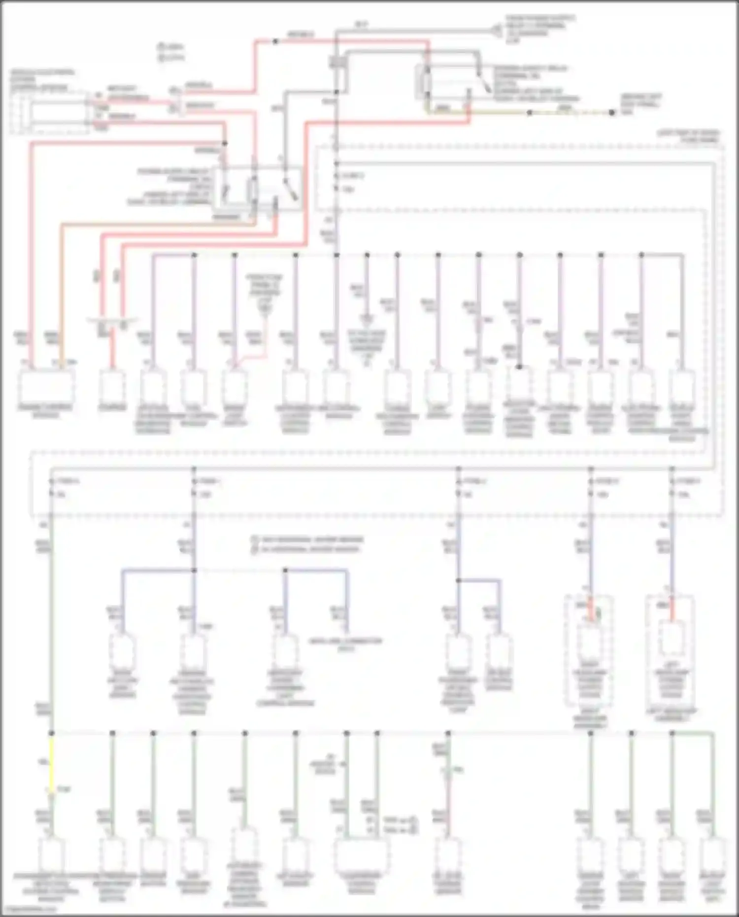 Eos Volkswagen I facelift (2010-2015): Power distribution circuit (3 of 5)