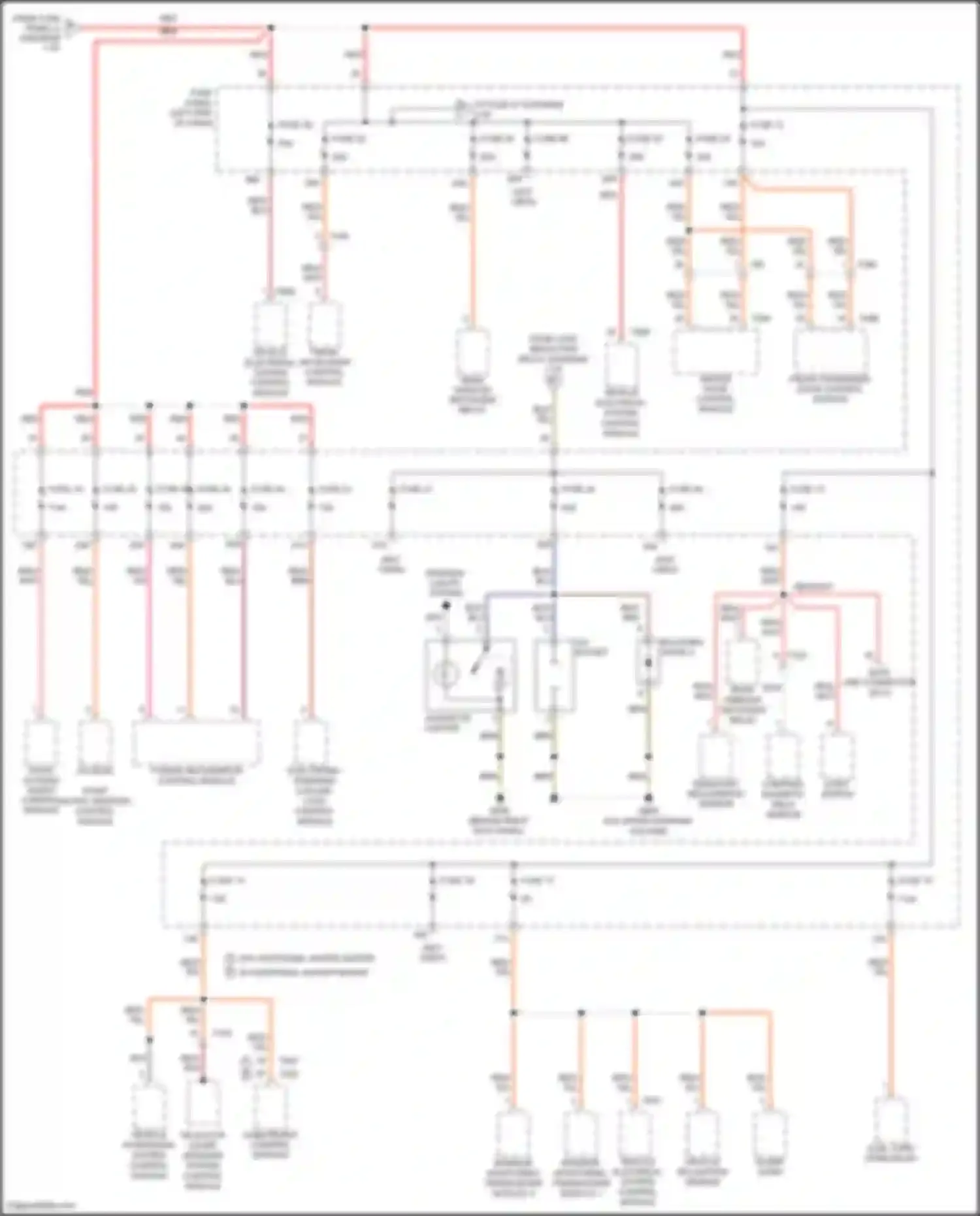 Eos Volkswagen I facelift (2010-2015): Power distribution circuit (4 of 5)