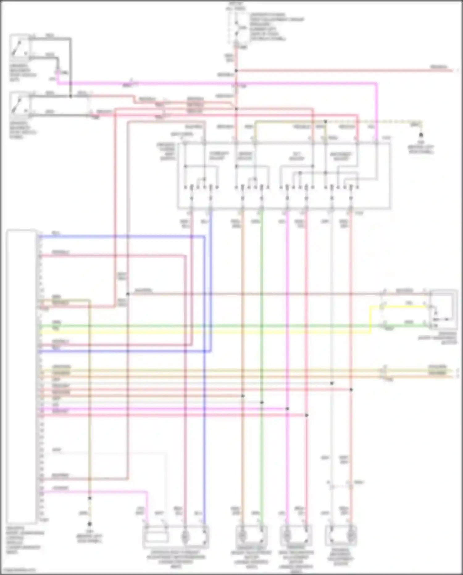 Eos Volkswagen I facelift (2010-2015): Power seats circuit (1 of 2)
