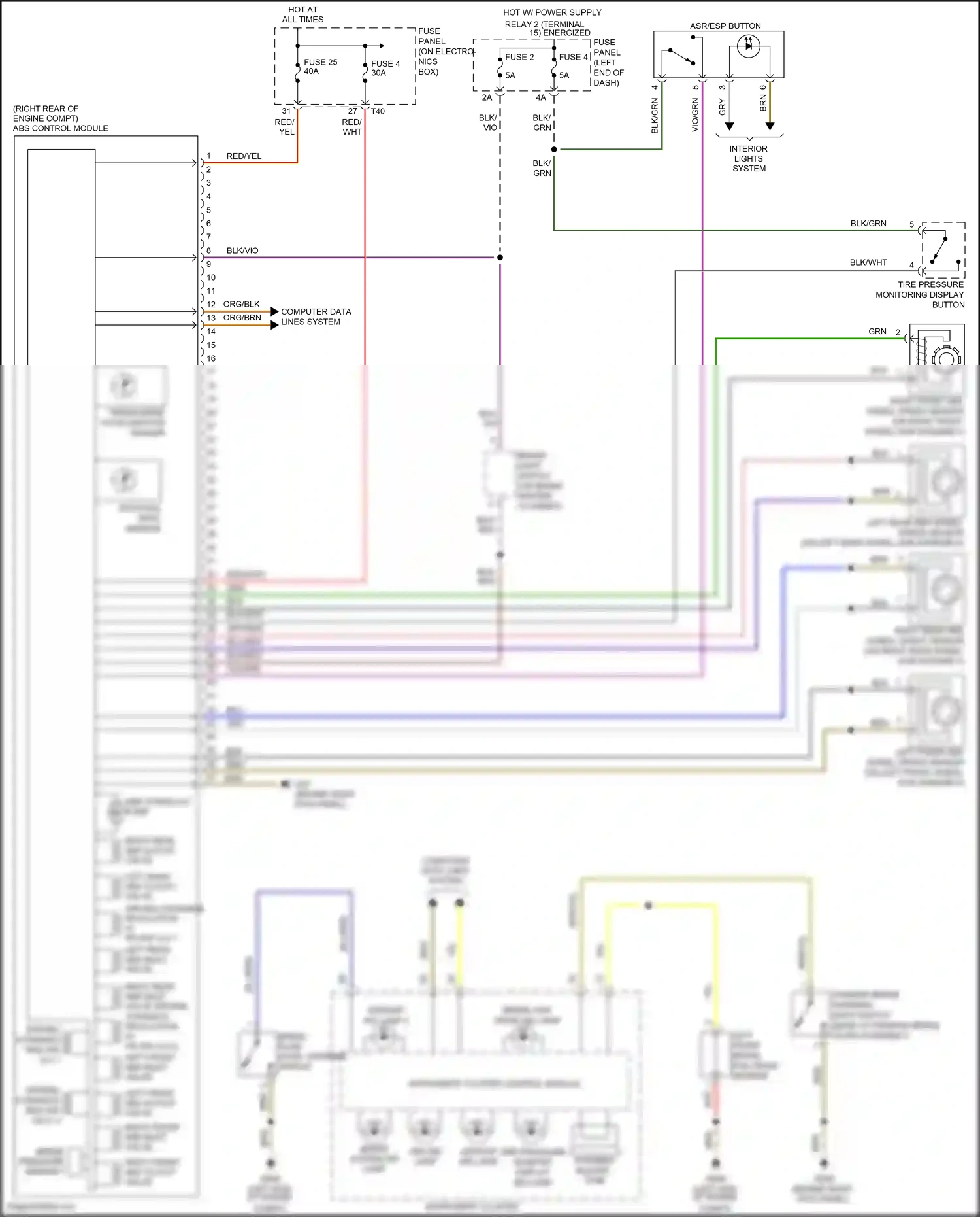 Volkswagen Eos I facelift (2010-2015) blu wiring diagram  (41 of 70)