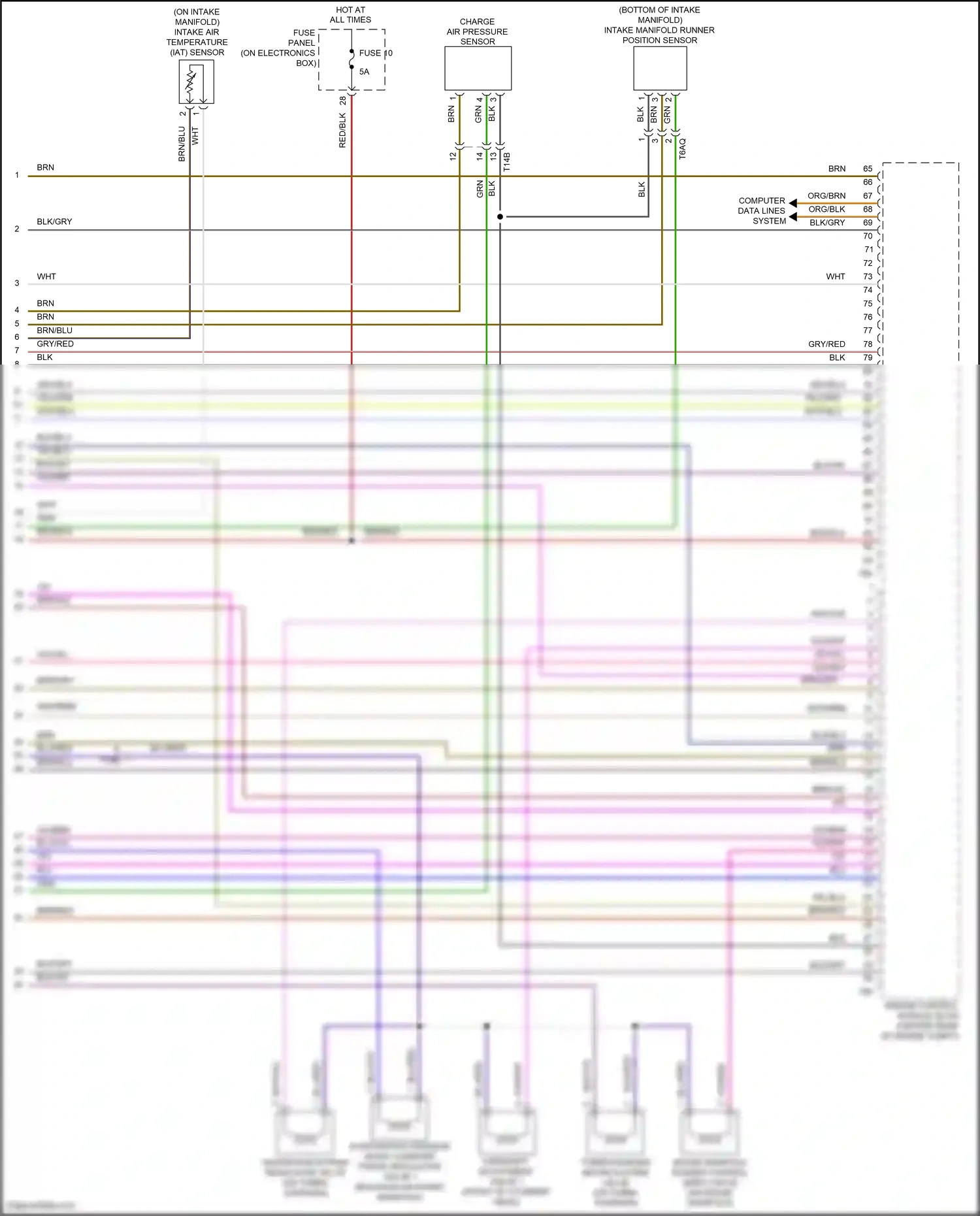 Volkswagen Eos I facelift (2010-2015) blu/red wiring diagram  (10 of 20)