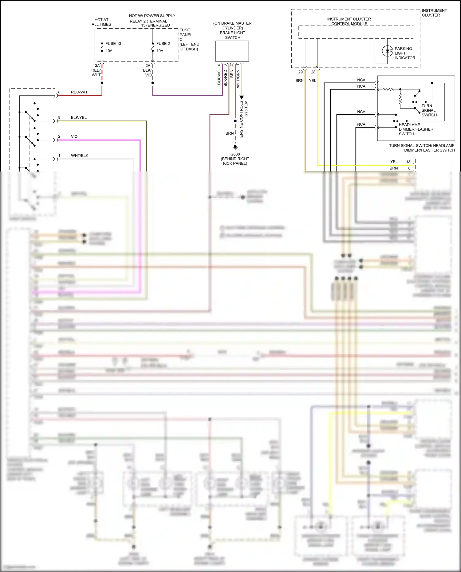 Volkswagen Eos I facelift (2010-2015) brake light switch wiring diagram  (3 of 9)