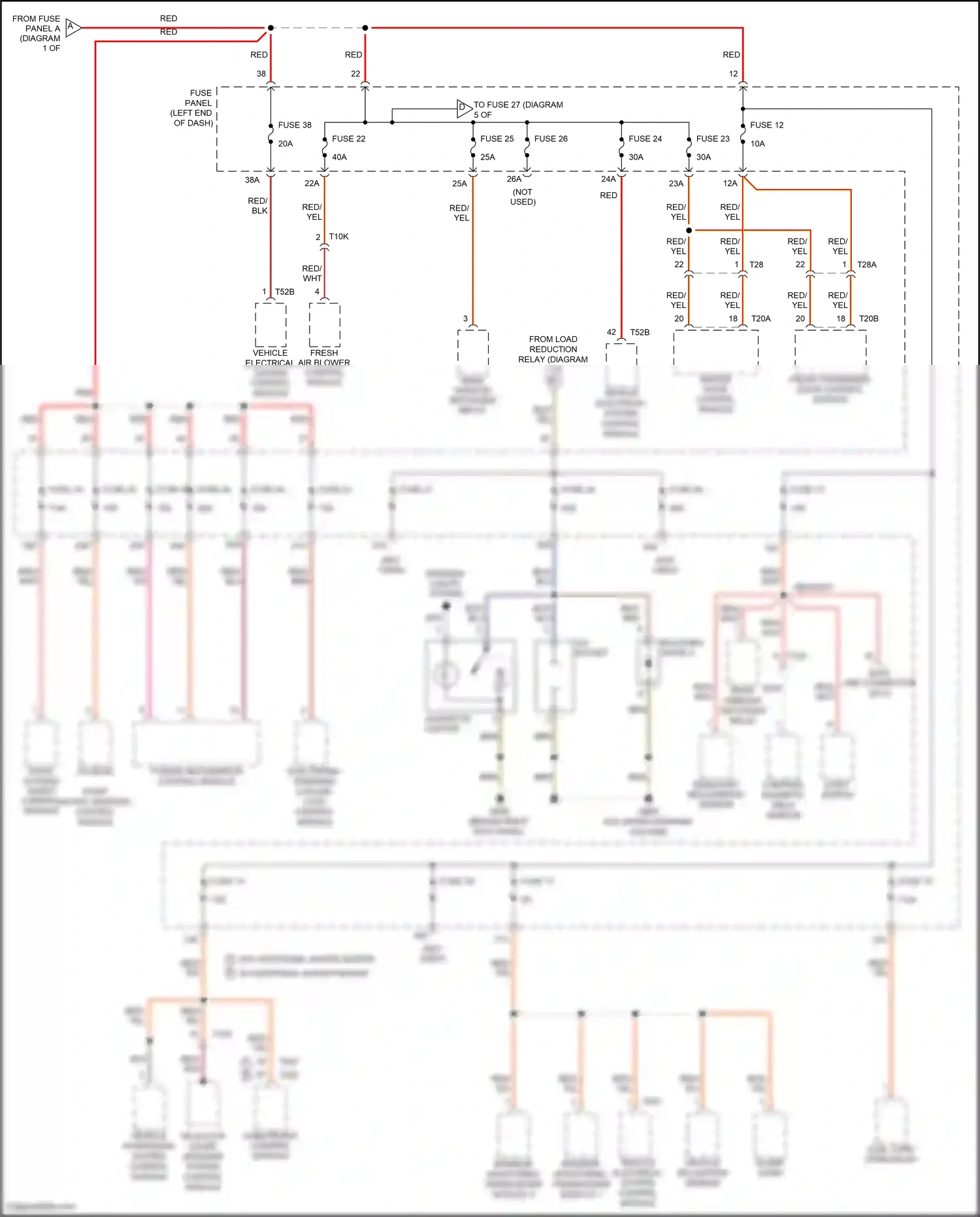 Volkswagen Eos I facelift (2010-2015) climatronic selector control lever module sensor control module wiring diagram  (1 of 1)