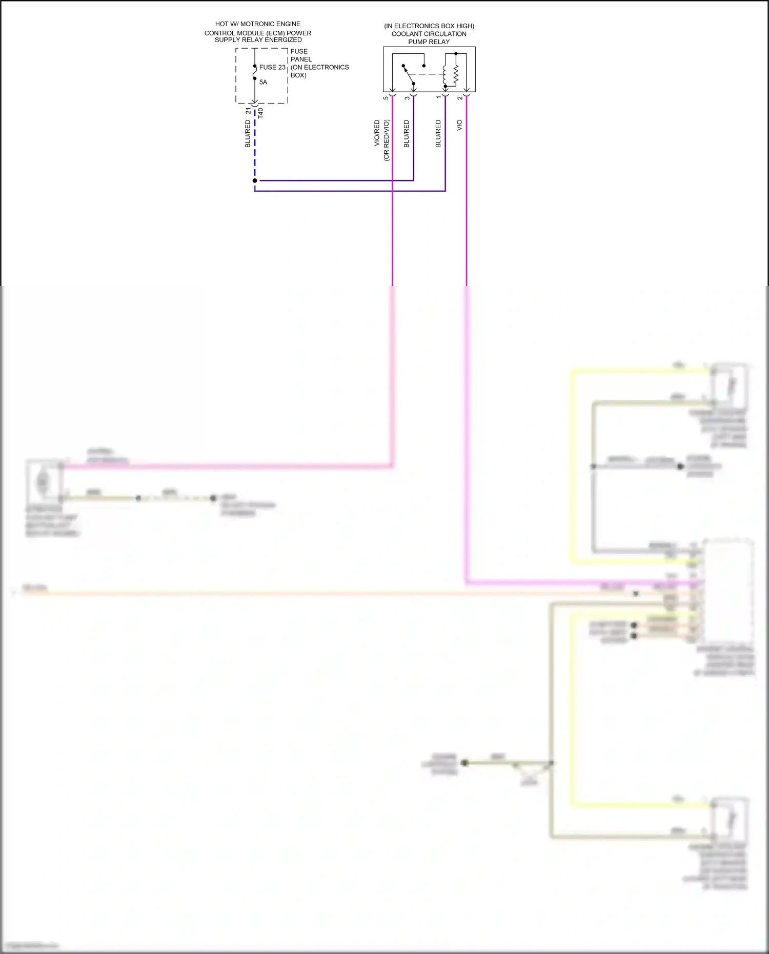 Volkswagen Eos I facelift (2010-2015) engine controls wiring diagram  (1 of 2)