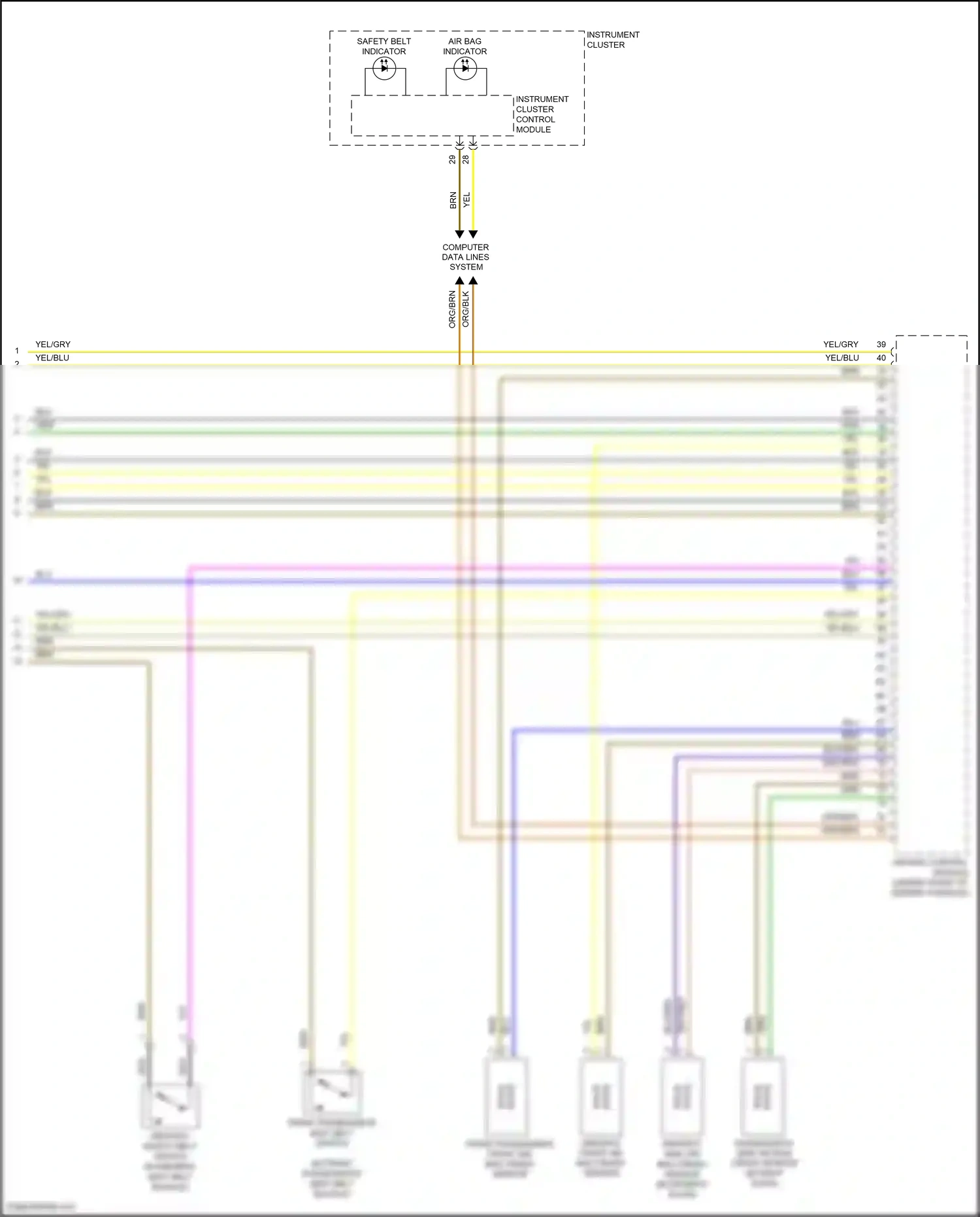 Volkswagen Eos I facelift (2010-2015) front passenger's front air bag crash sensor wiring diagram  (1 of 1)