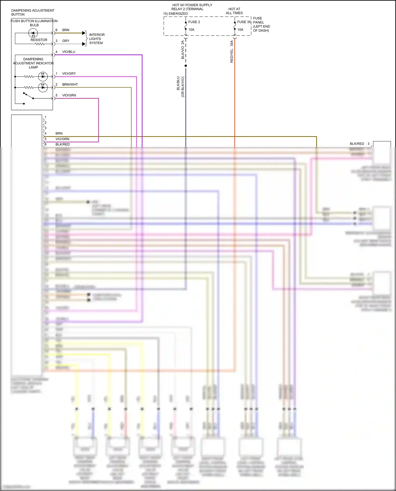 Volkswagen Eos I facelift (2010-2015) fuse 2 wiring diagram  (4 of 21)