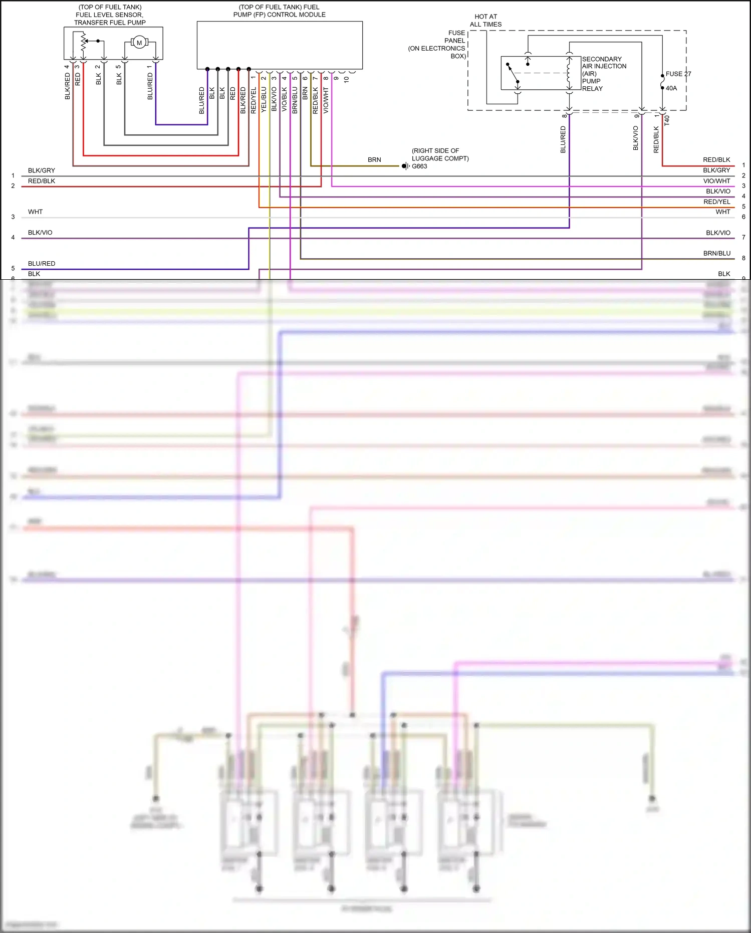 Volkswagen Eos I facelift (2010-2015) fuse panel b wiring diagram  (34 of 36)