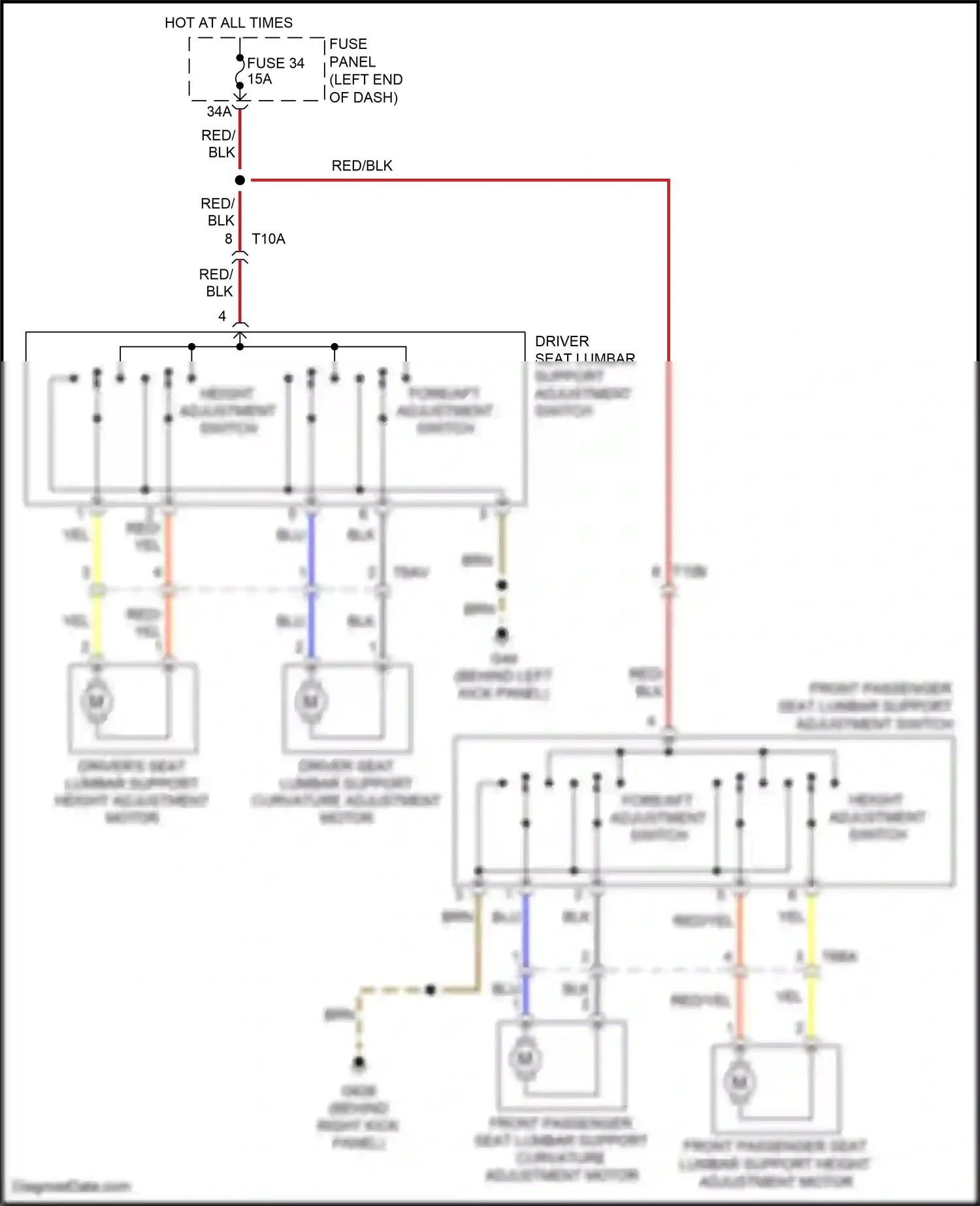Volkswagen Eos I facelift (2010-2015) fuse panel c wiring diagram  (7 of 50)