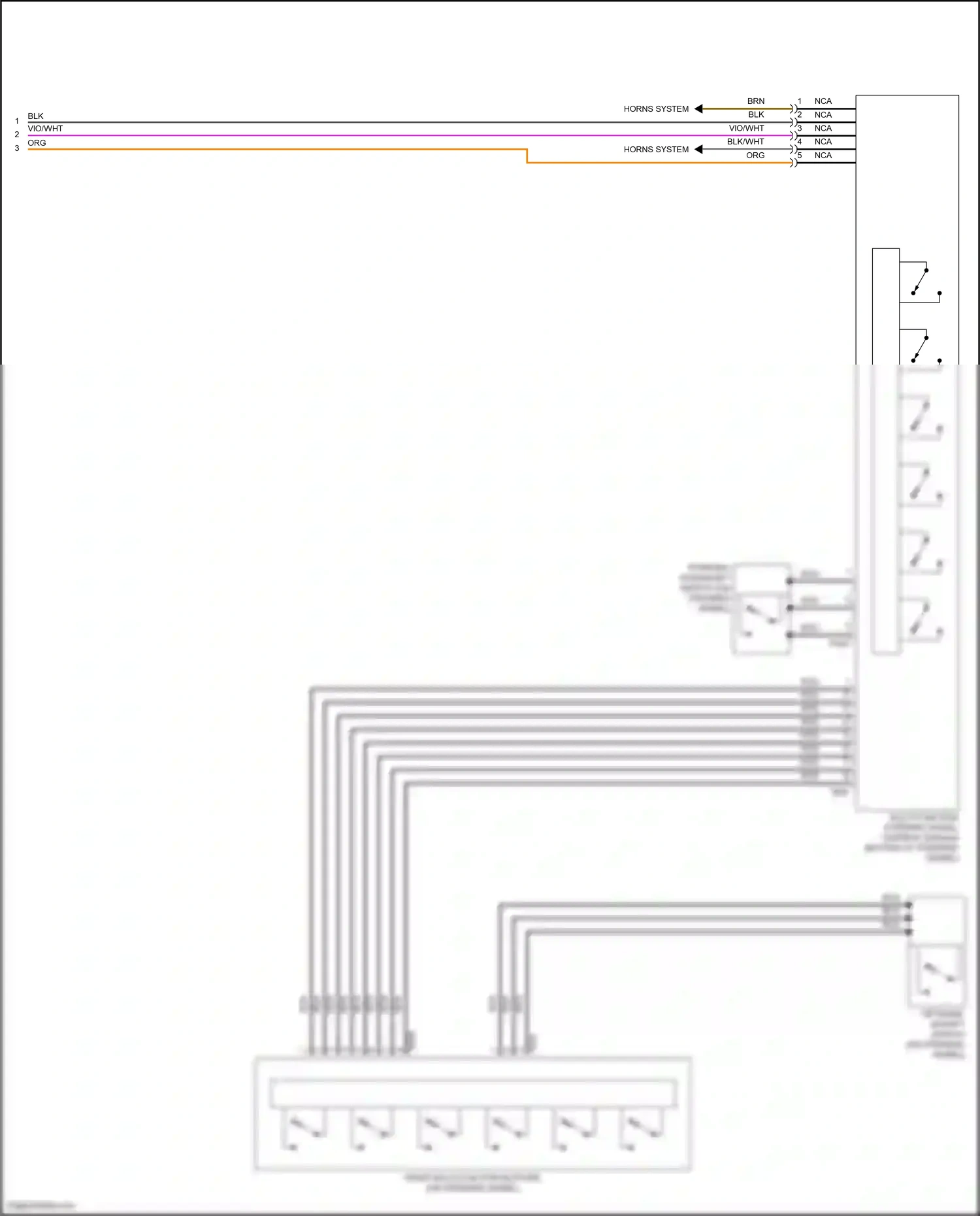 Volkswagen Eos I facelift (2010-2015) multi-function steering wheel control module wiring diagram  (2 of 3)