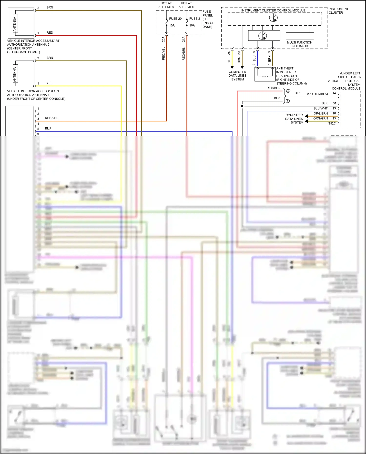 Volkswagen Eos I facelift (2010-2015) red wiring diagram  (41 of 68)