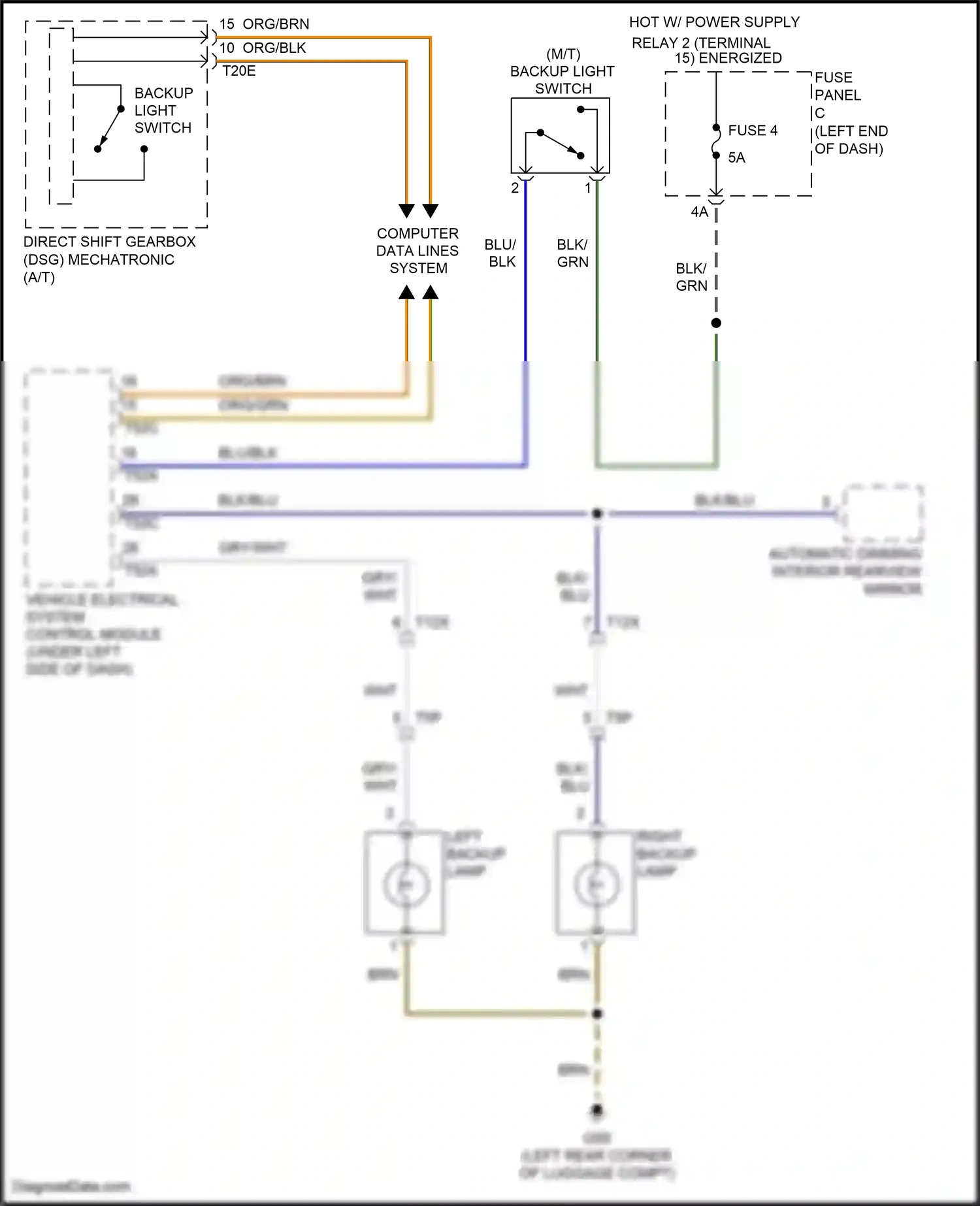 Volkswagen Eos I facelift (2010-2015) red wiring diagram  (11 of 68)