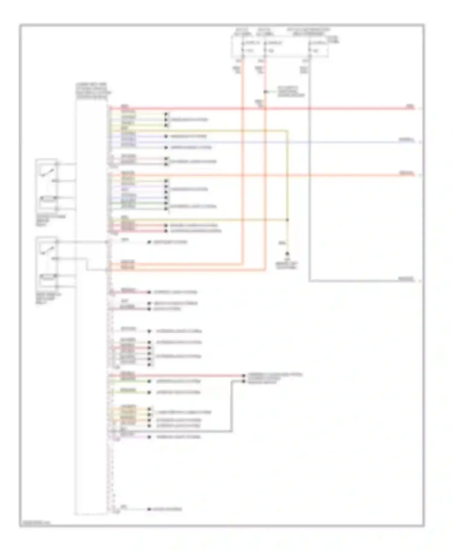 Eos Volkswagen I (2006-2011): Vehicle electrical system control module circuit, early production (1 of 2)