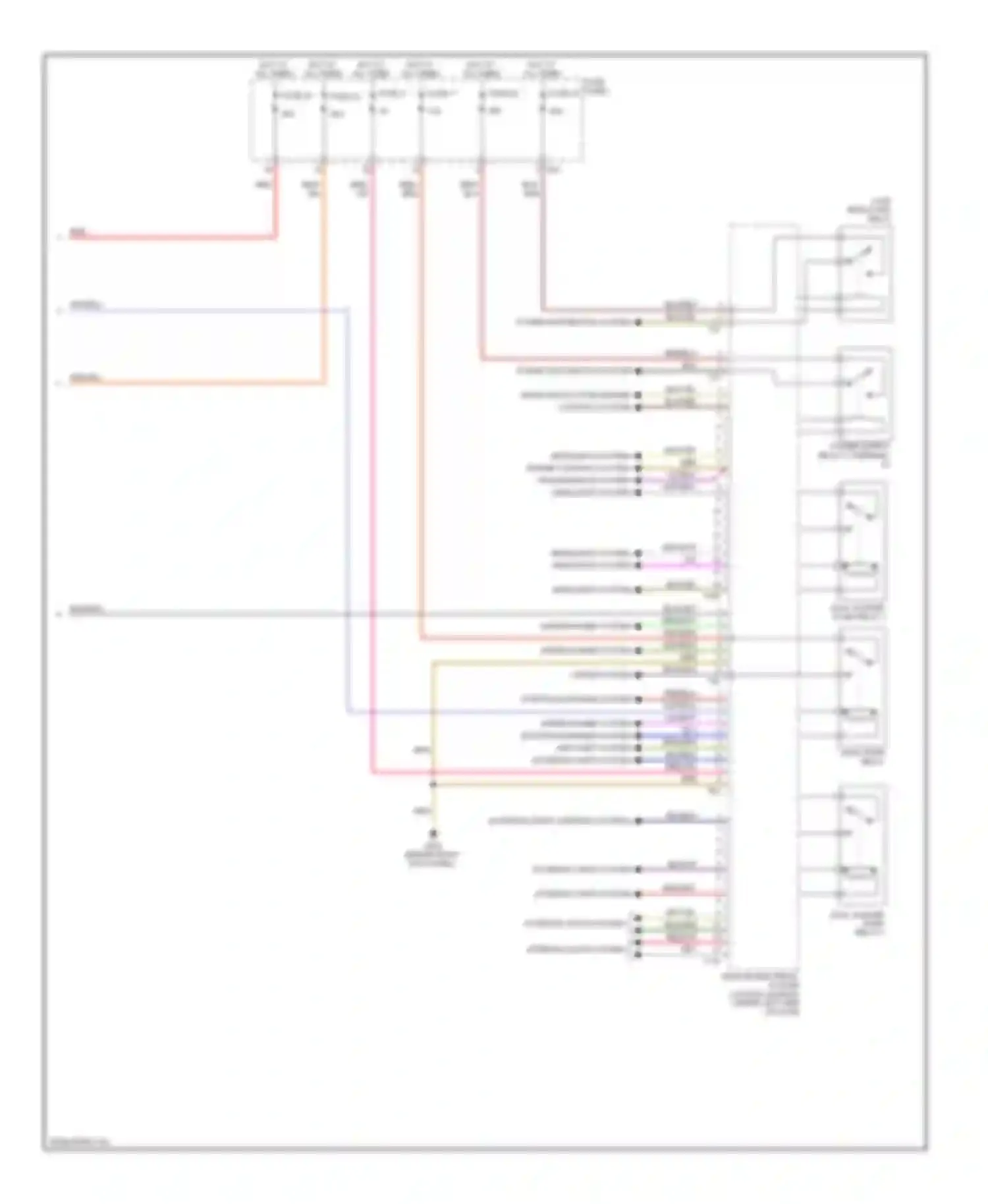 Eos Volkswagen I (2006-2011): Vehicle electrical system control module circuit, early production (2 of 2)