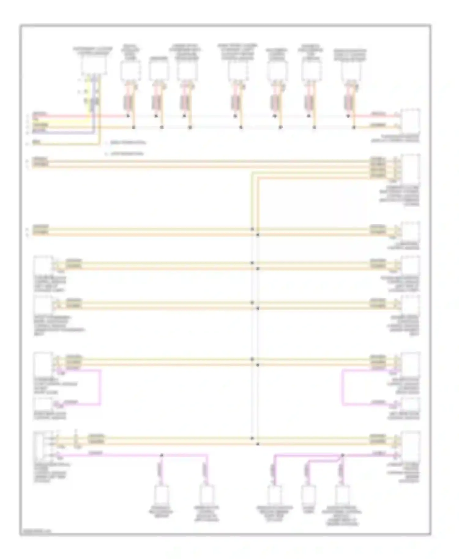 Eos Volkswagen I (2006-2011): Computer data lines circuit (2 of 2)