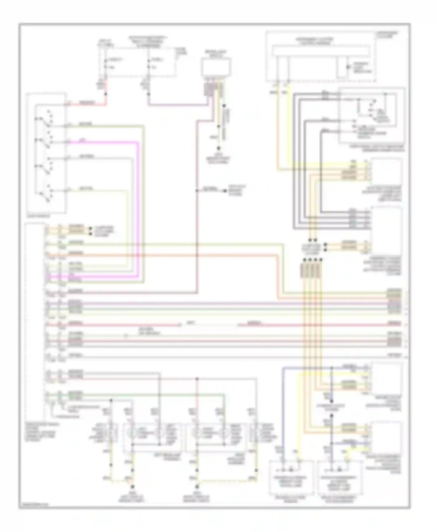 Eos Volkswagen I (2006-2011): Exterior lamps circuit (1 of 2)