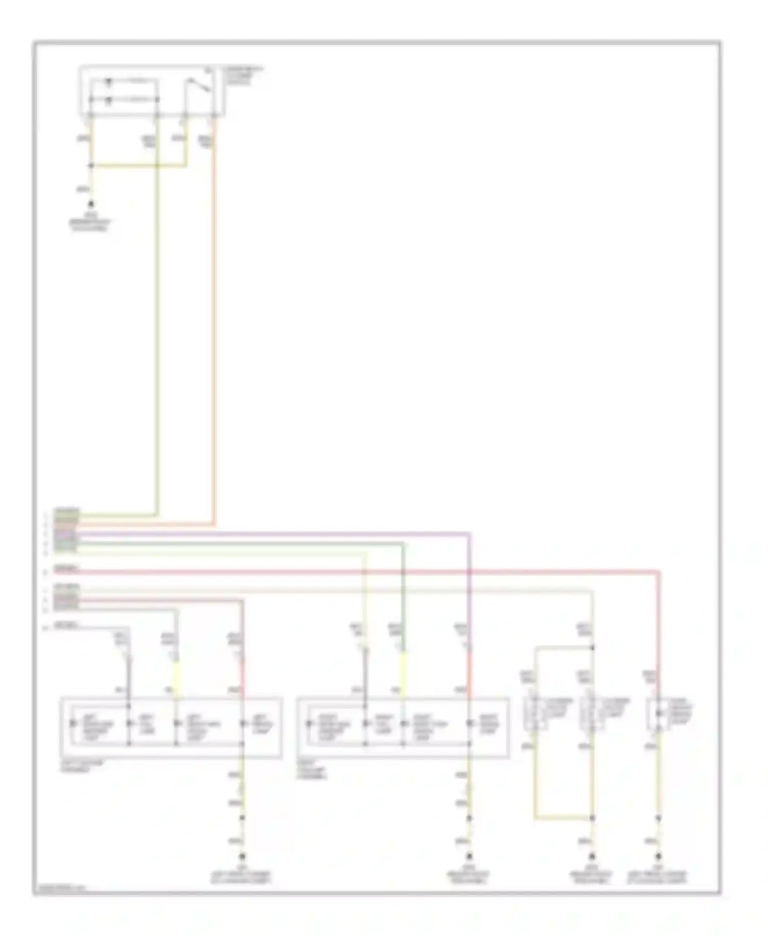 Eos Volkswagen I (2006-2011): Exterior lamps circuit (2 of 2)