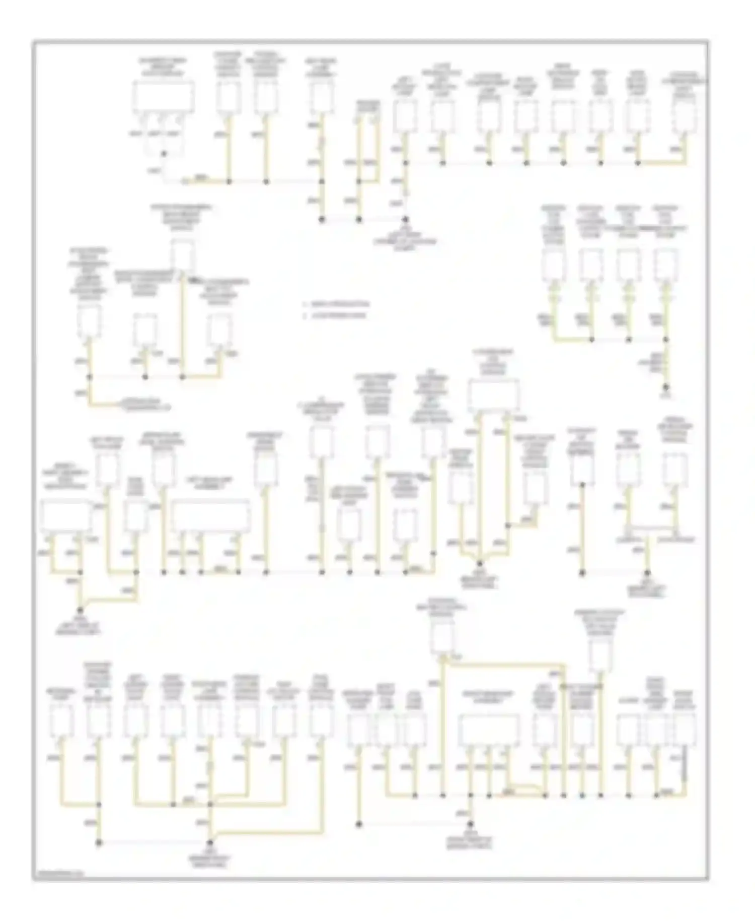 Eos Volkswagen I (2006-2011): Ground distribution circuit (3 of 3)