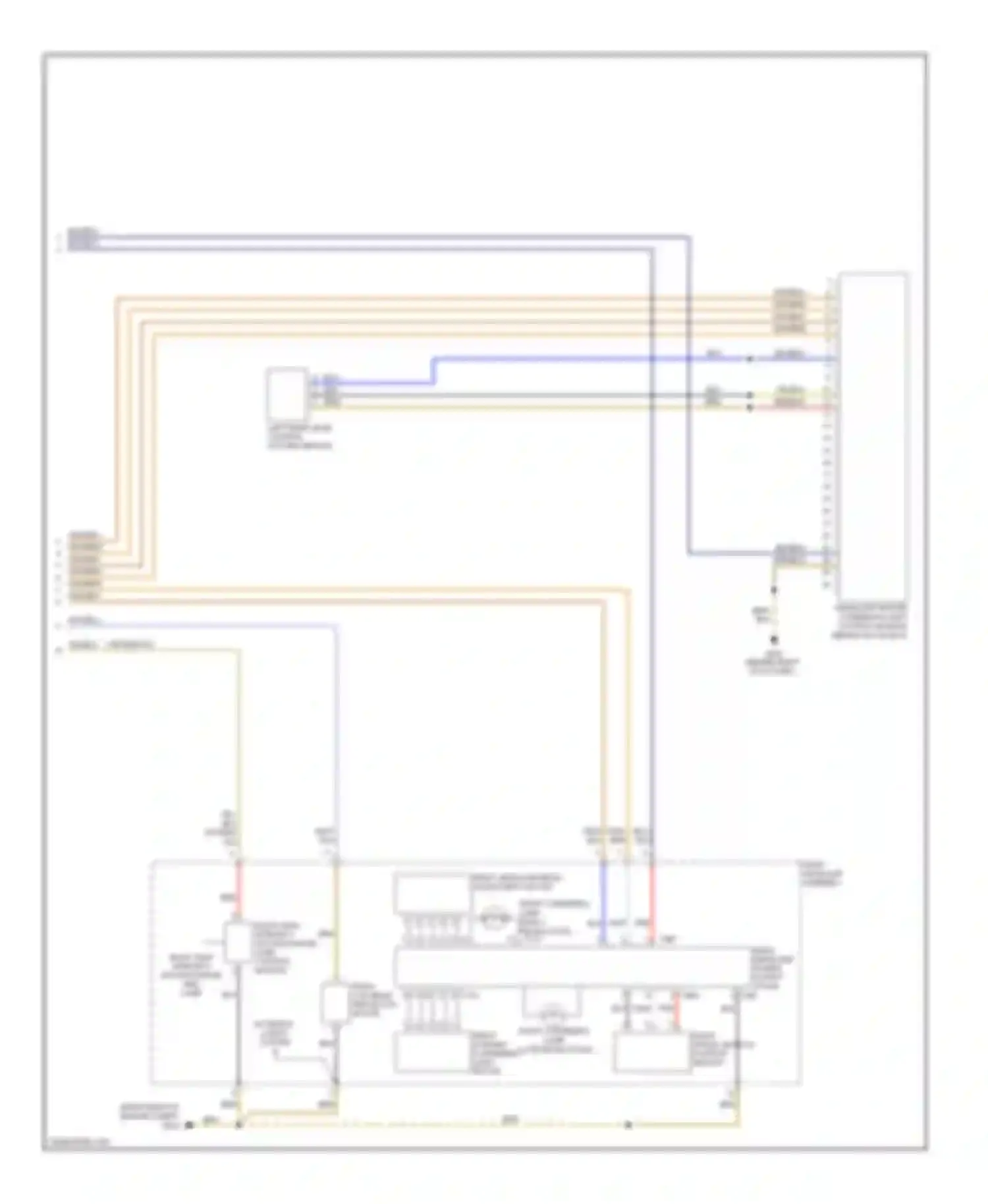 Eos Volkswagen I (2006-2011): Headlights circuit, with high intensity gas discharge headlights (2 of 2)