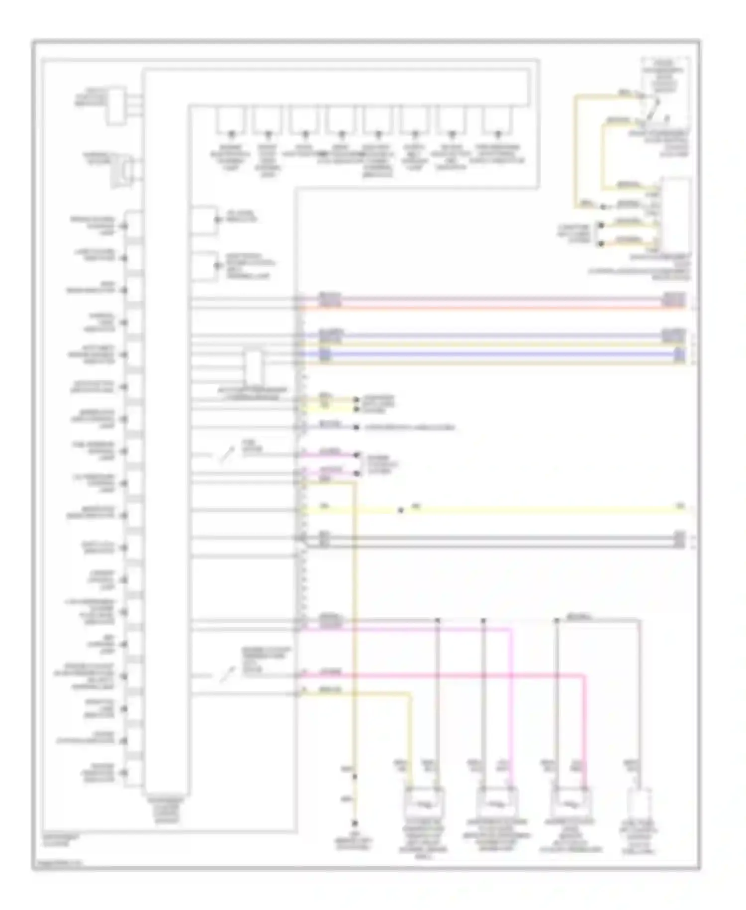 Eos Volkswagen I (2006-2011): Instrument cluster circuit, early production (1 of 2)
