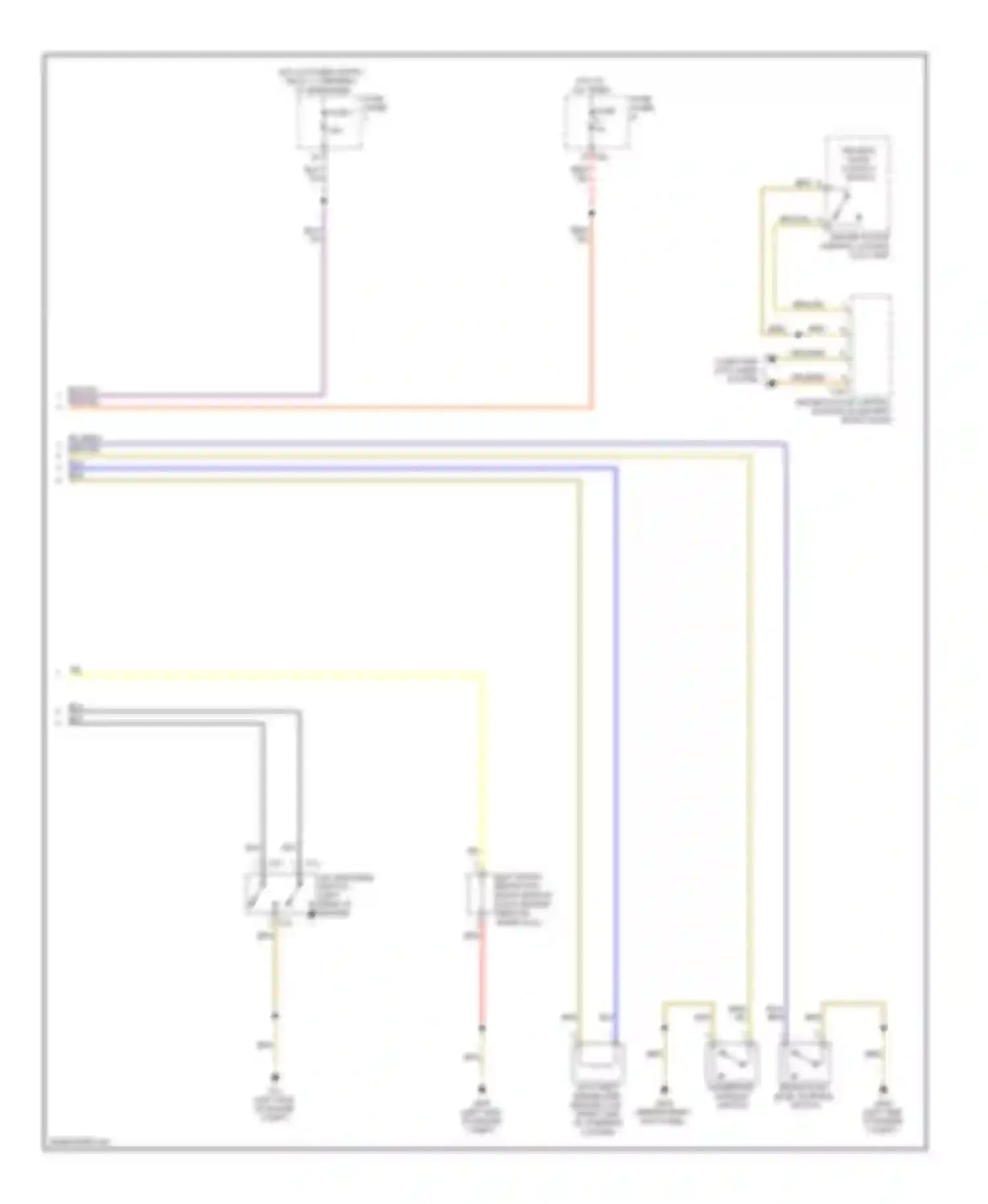 Eos Volkswagen I (2006-2011): Instrument cluster circuit, early production (2 of 2)