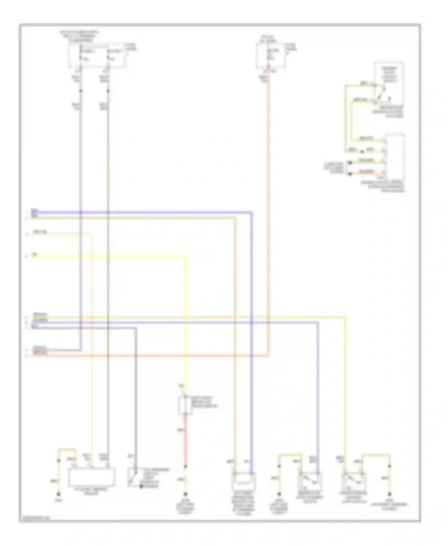 Eos Volkswagen I (2006-2011): Instrument cluster circuit, late production (2 of 2)