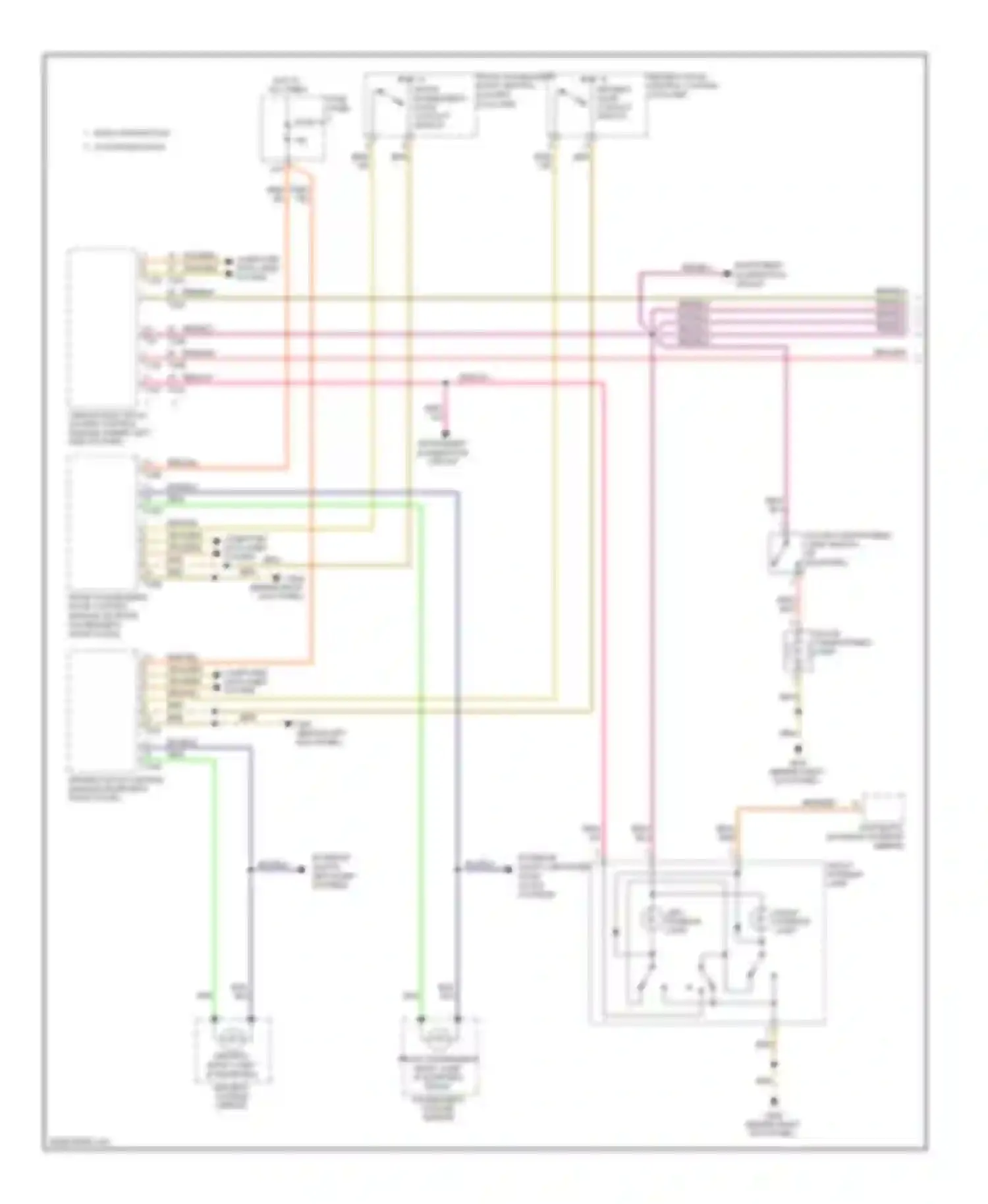 Eos Volkswagen I (2006-2011): Courtesy lamps circuit (1 of 2)