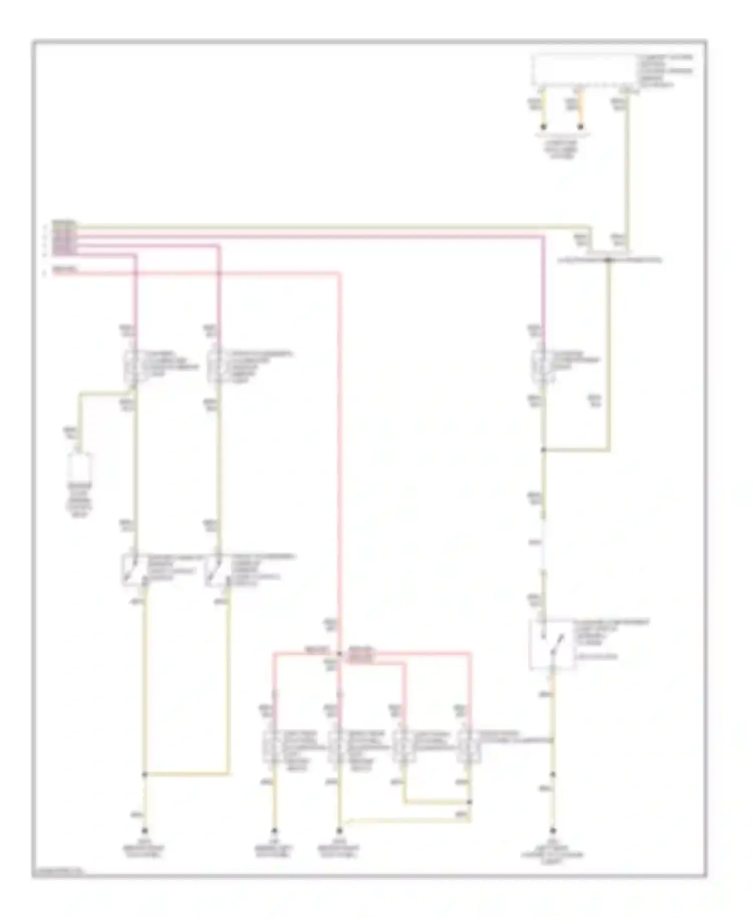 Eos Volkswagen I (2006-2011): Courtesy lamps circuit (2 of 2)