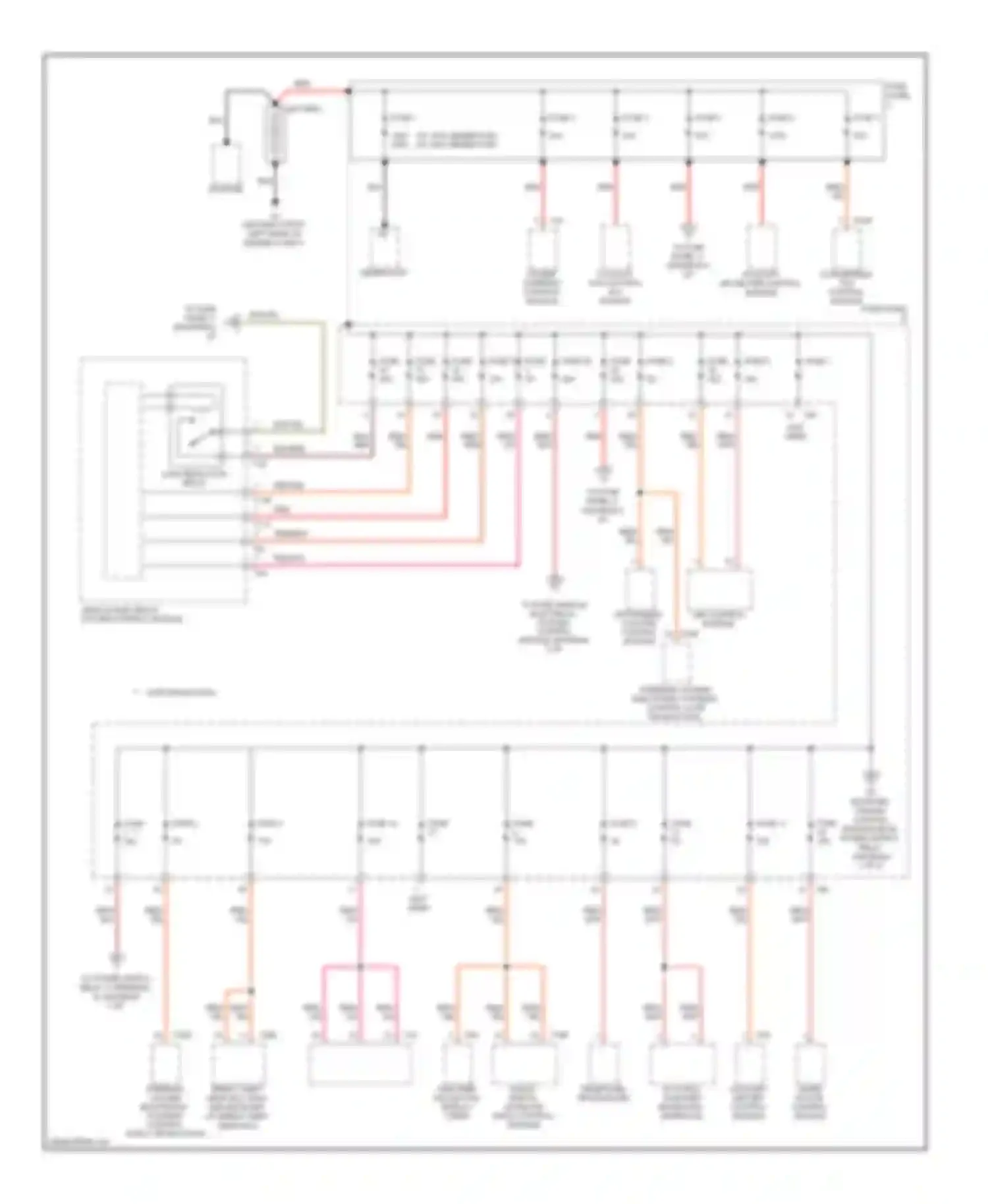 Eos Volkswagen I (2006-2011): Power distribution circuit (1 of 5)