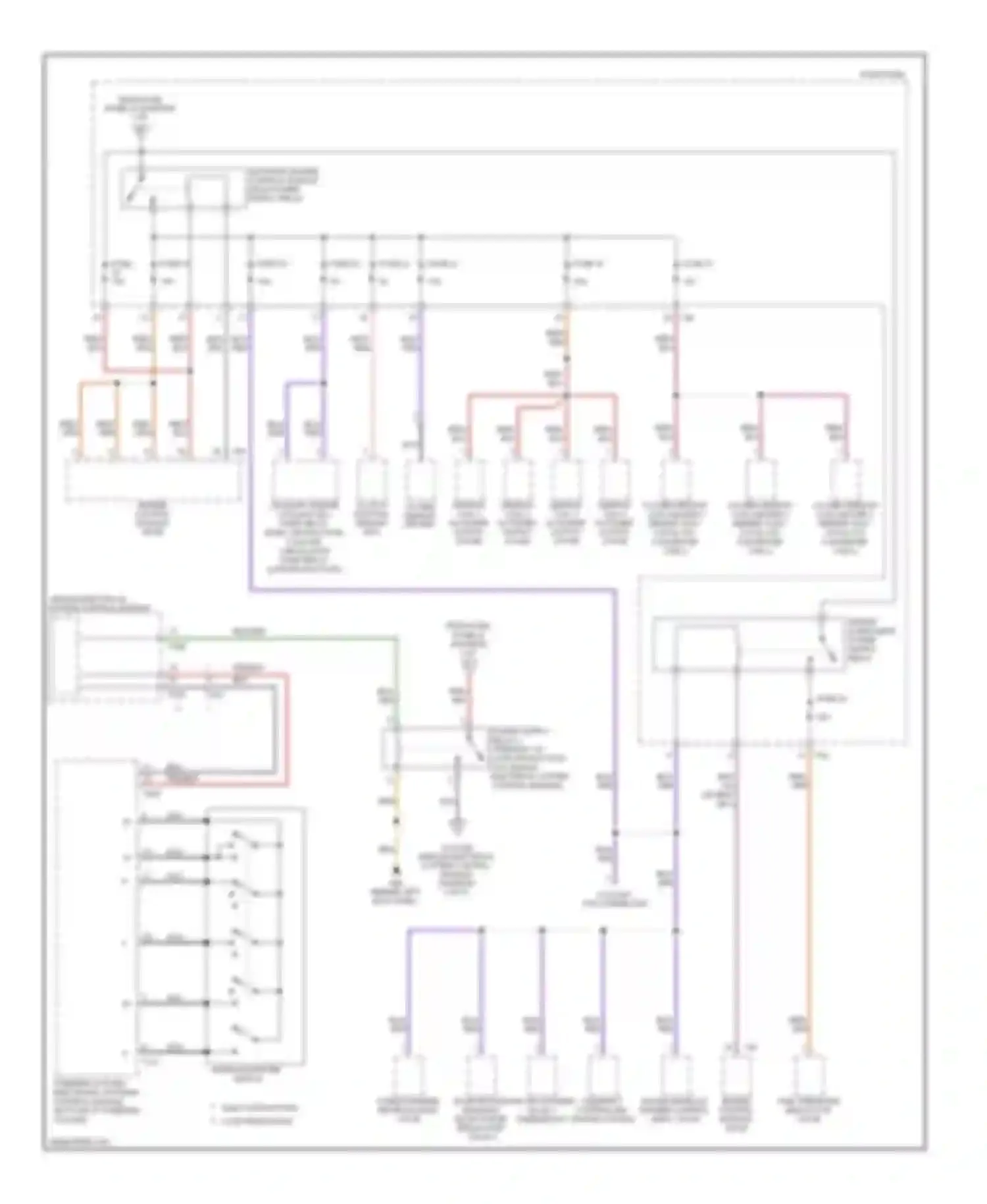Eos Volkswagen I (2006-2011): Power distribution circuit (2 of 5)
