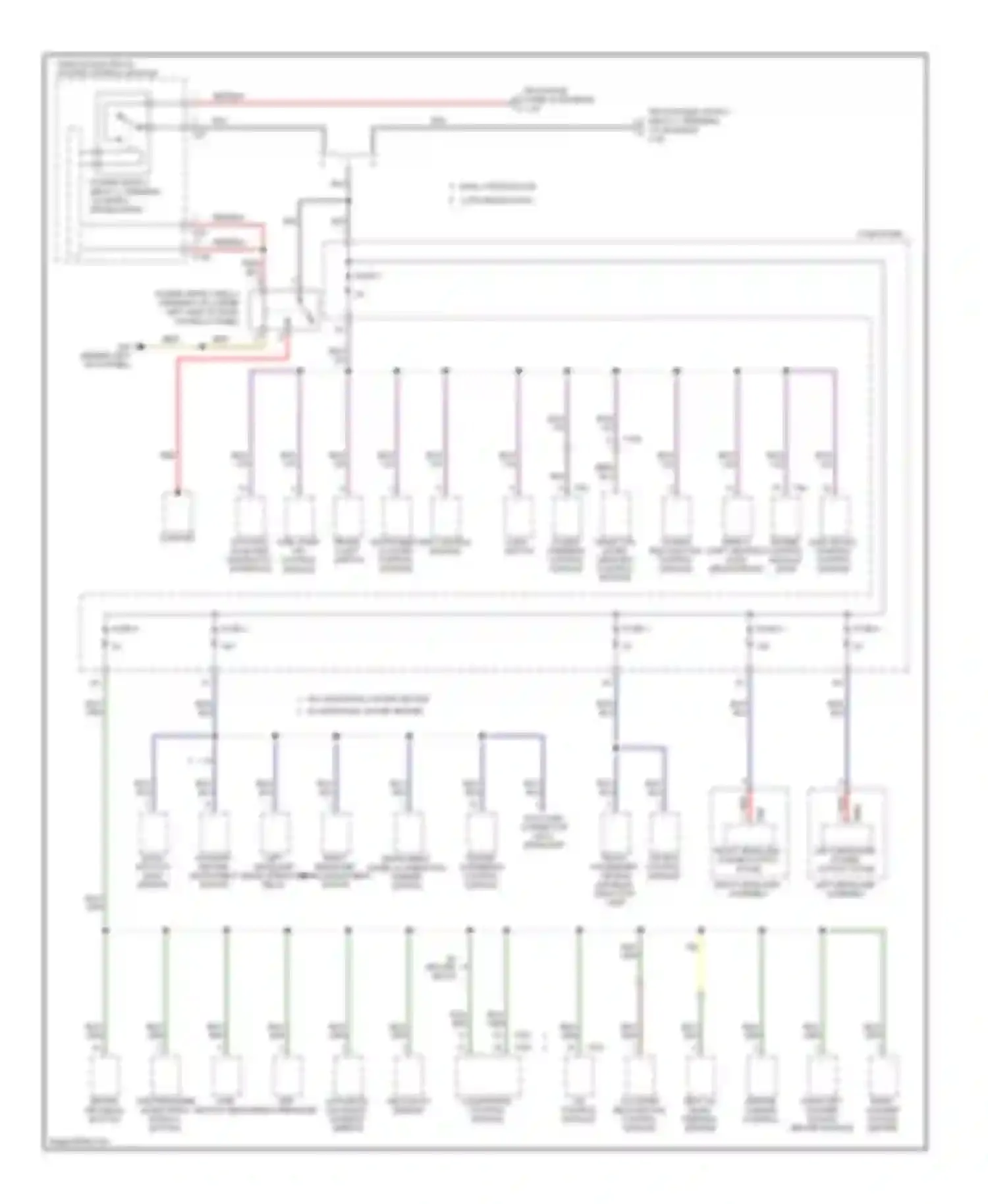 Eos Volkswagen I (2006-2011): Power distribution circuit (3 of 5)