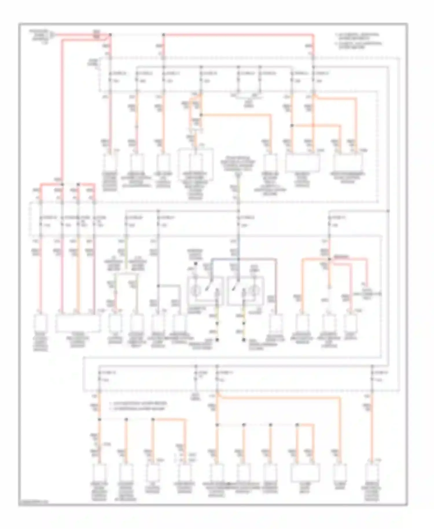 Eos Volkswagen I (2006-2011): Power distribution circuit (4 of 5)