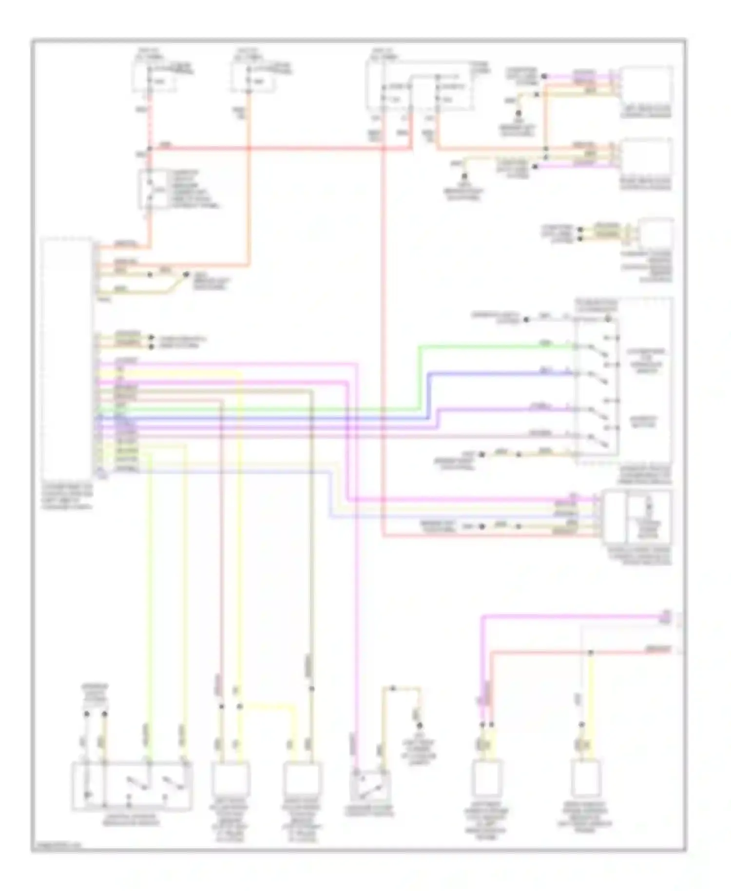 Eos Volkswagen I (2006-2011): Convertible top circuit (1 of 2)