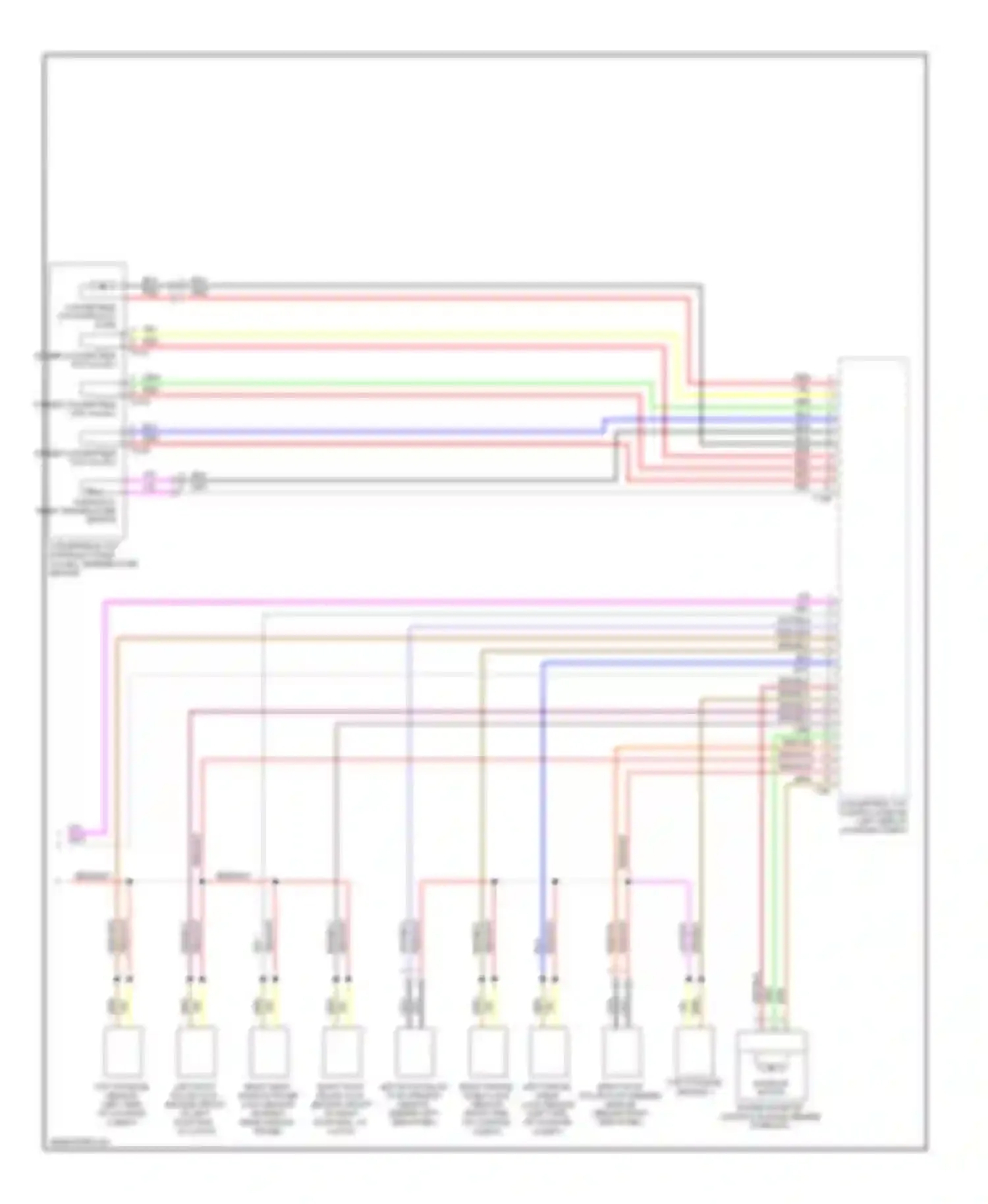 Eos Volkswagen I (2006-2011): Convertible top circuit (2 of 2)