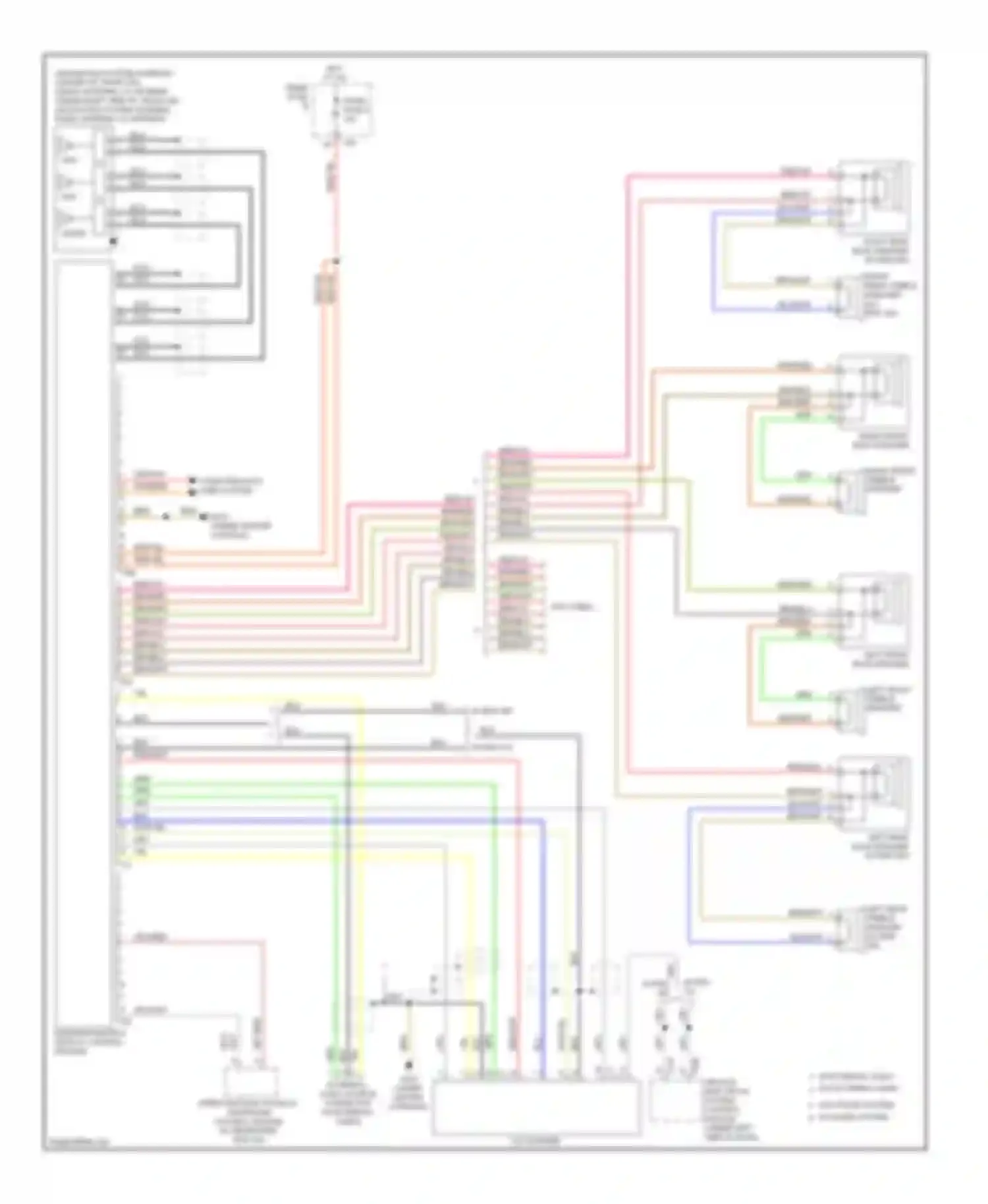 Eos Volkswagen I (2006-2011): Radio circuit, rns 300/rns 310 late production