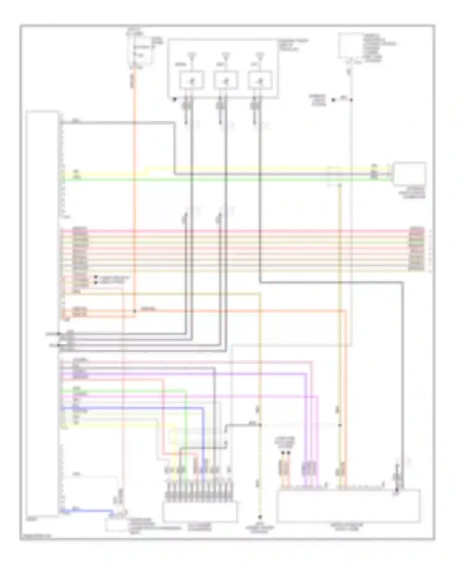 Eos Volkswagen I (2006-2011): Radio circuit, without amplifier (1 of 2)