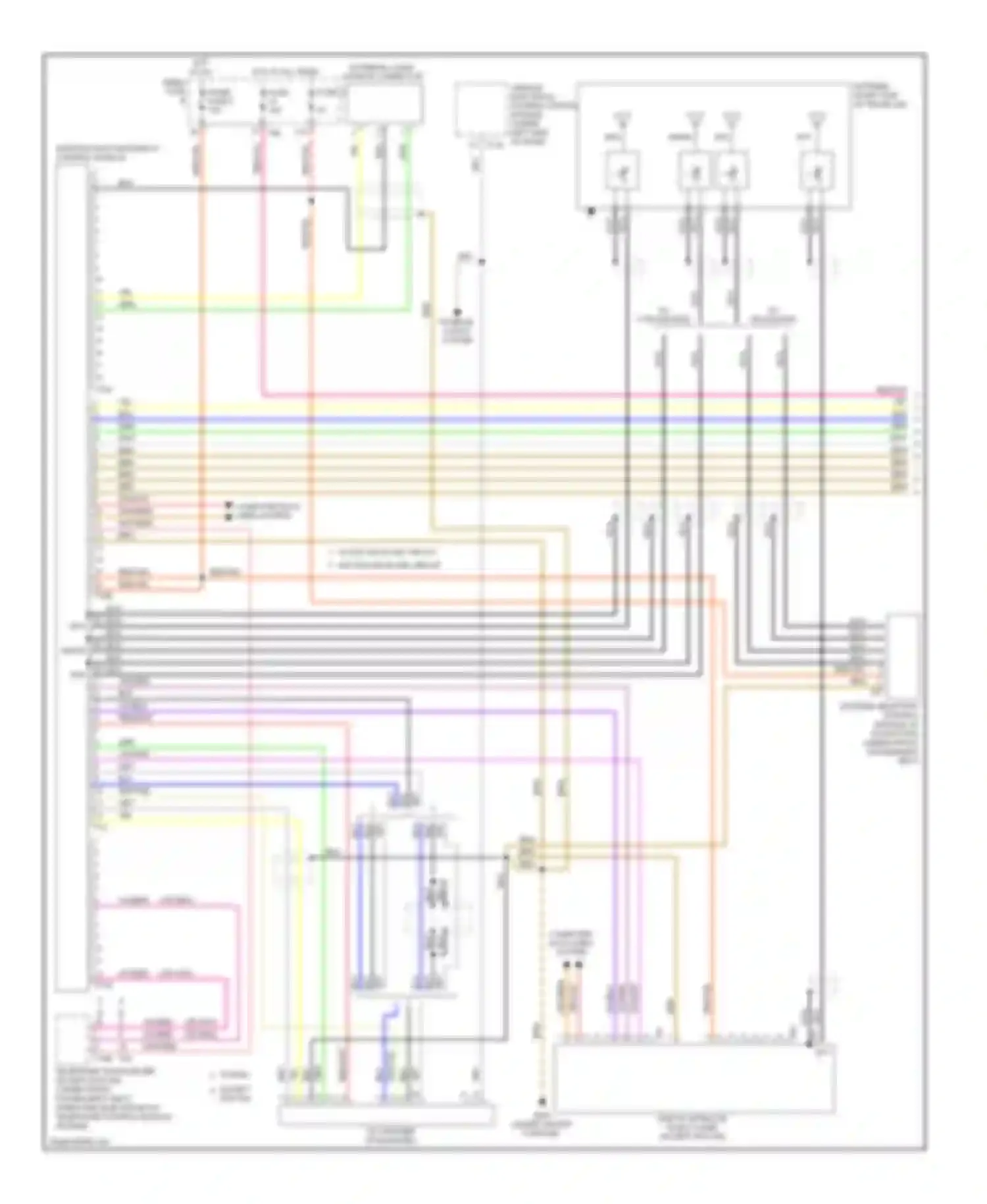 Eos Volkswagen I (2006-2011): Radio/navigation circuit, rcd 500 with navigation, rns 300, rns mfd 2 dvd dynaudio (1 of 2)