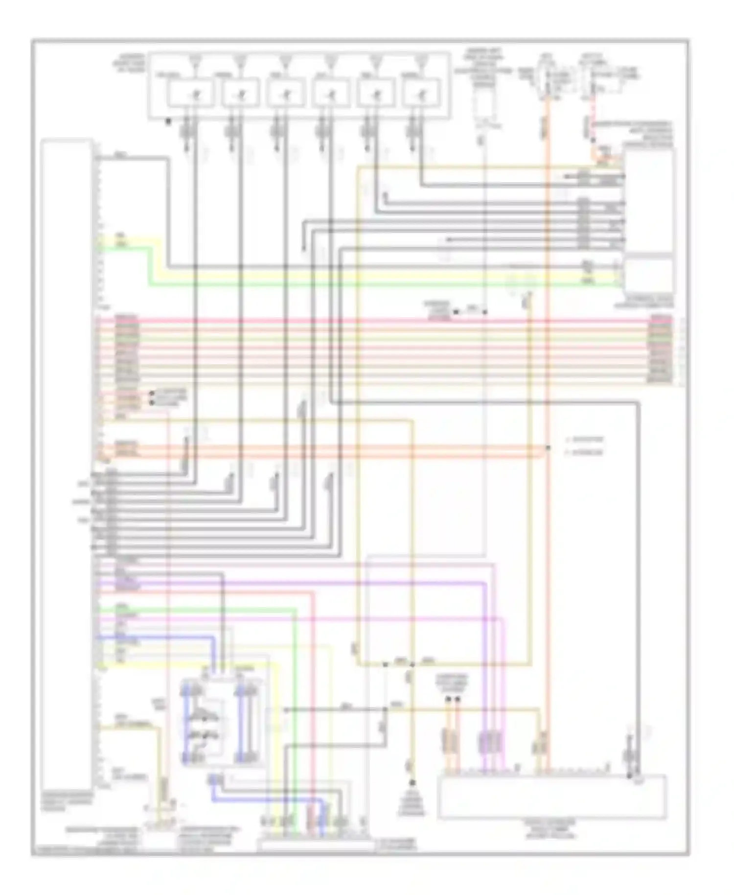 Eos Volkswagen I (2006-2011): Radio/navigation circuit, rns 300 & rcd 300 early production (1 of 2)