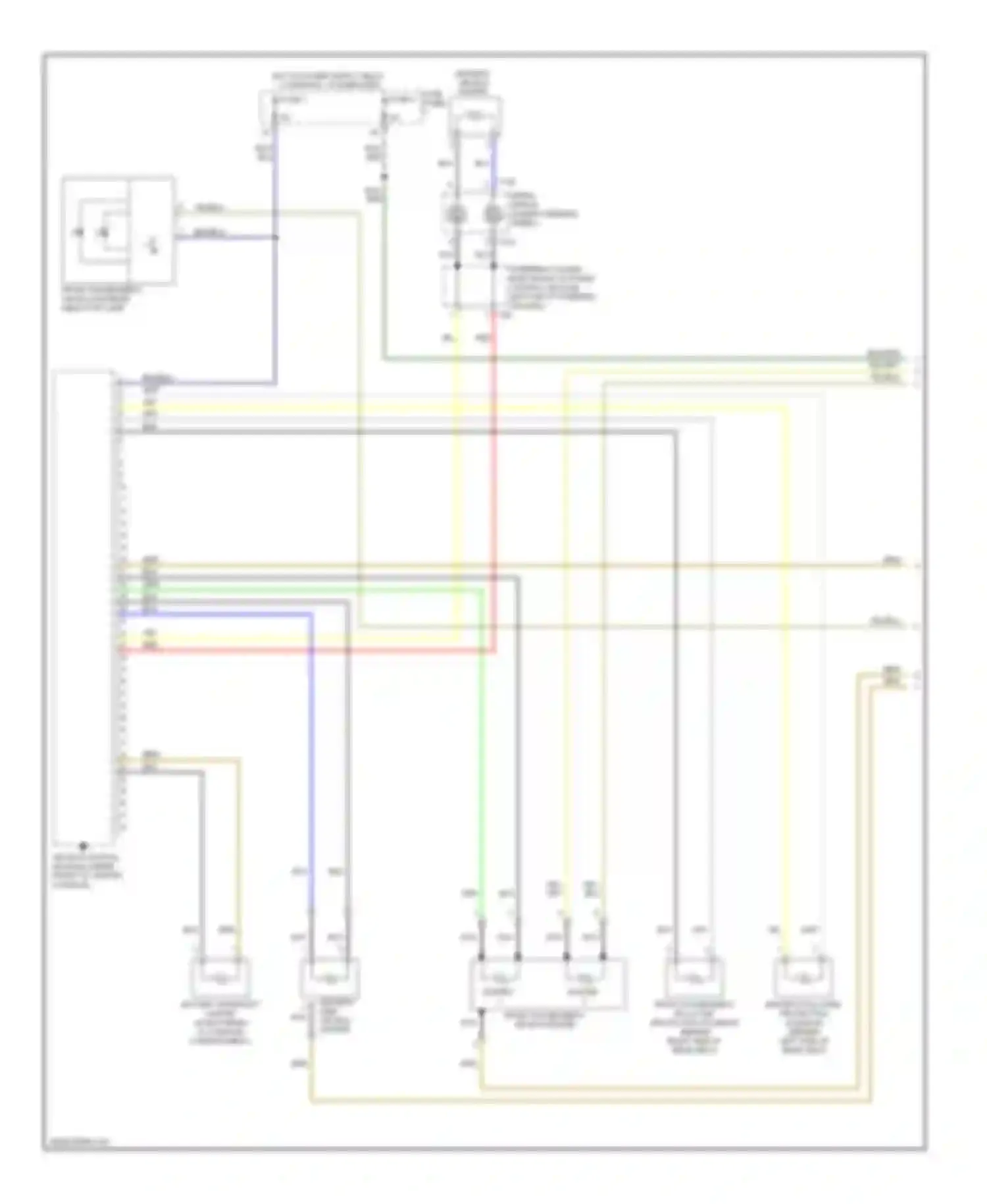 Eos Volkswagen I (2006-2011): Supplemental restraints circuit (1 of 3)