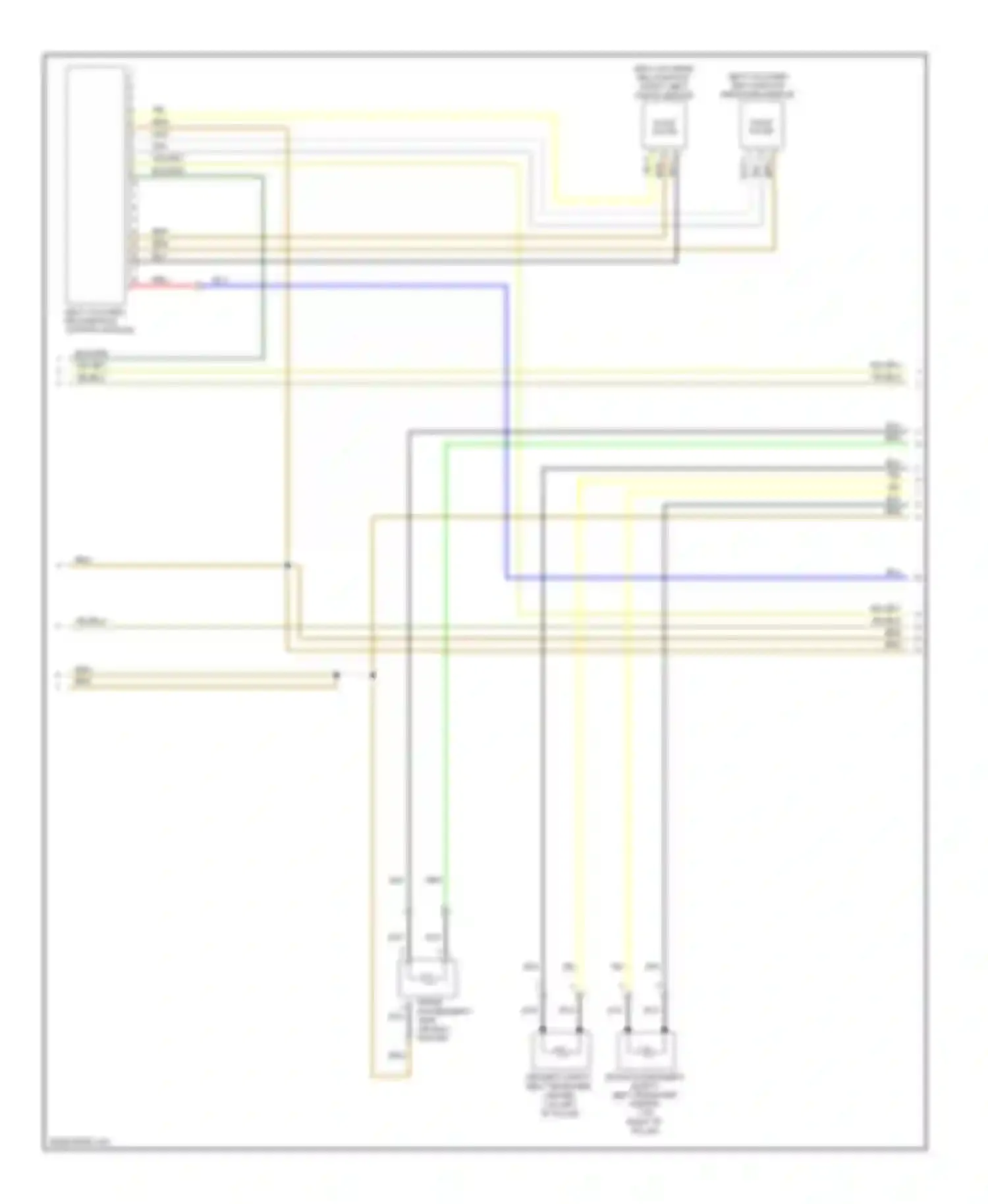 Eos Volkswagen I (2006-2011): Supplemental restraints circuit (2 of 3)