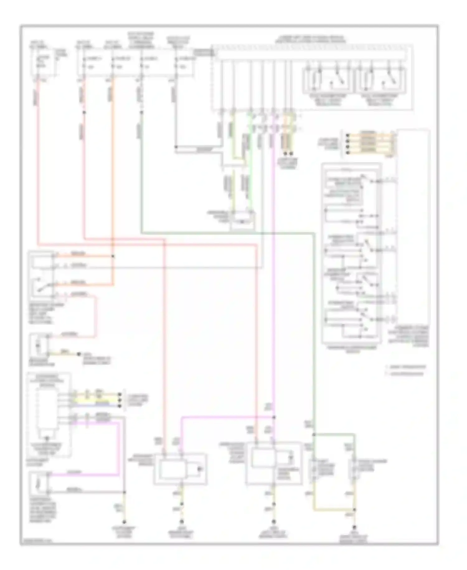 Eos Volkswagen I (2006-2011): Wiper/washer circuit