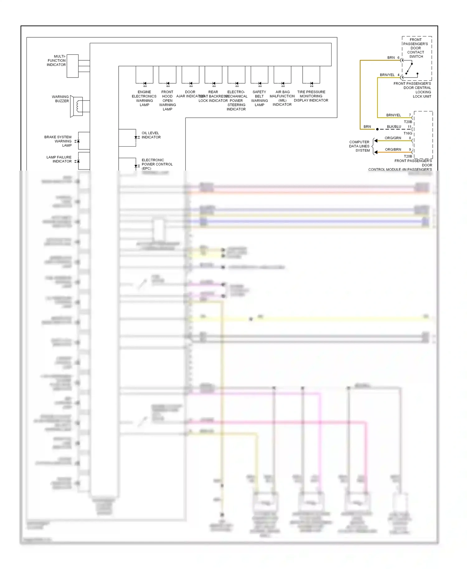 Volkswagen Eos I (2006-2011) anti-theft engine disable indicator wiring diagram  (2 of 4)