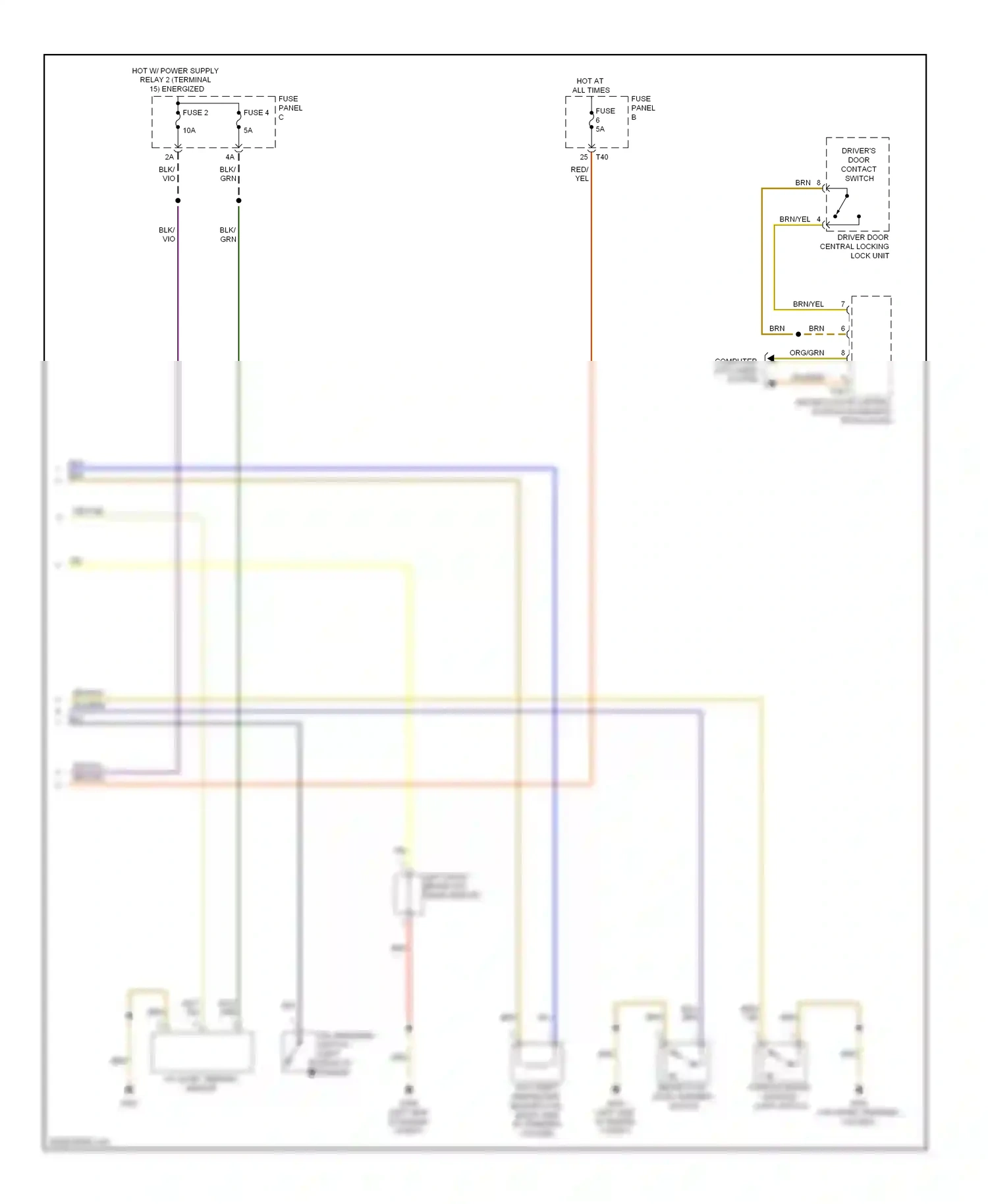Volkswagen Eos I (2006-2011) blk/vio wiring diagram  (25 of 29)