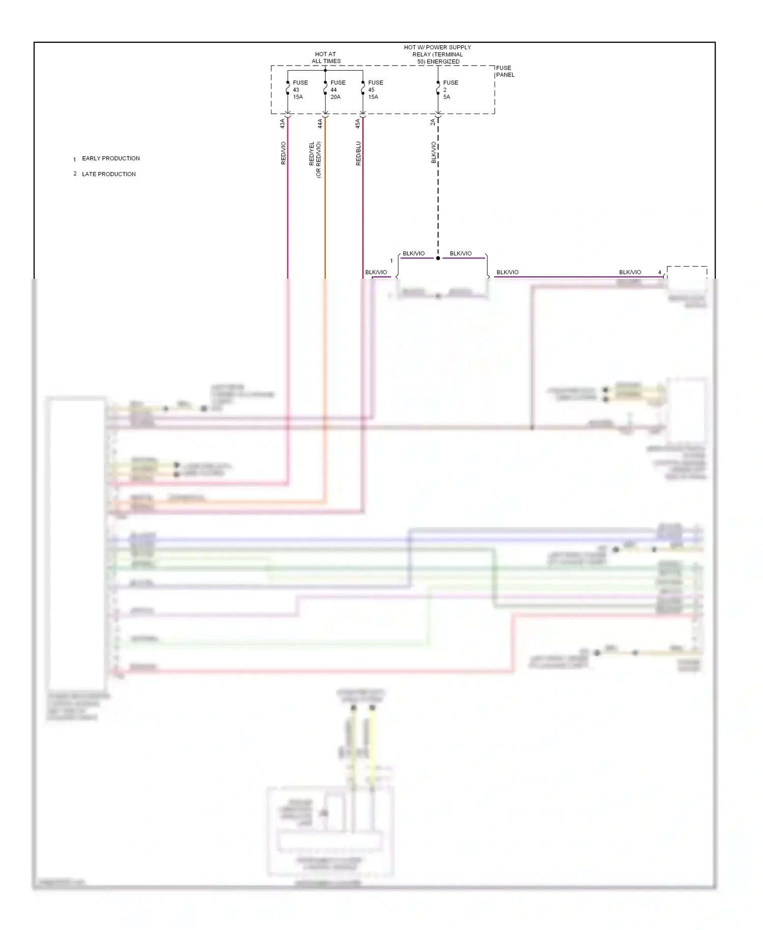 Volkswagen Eos I (2006-2011) blk/vio wiring diagram  (15 of 29)