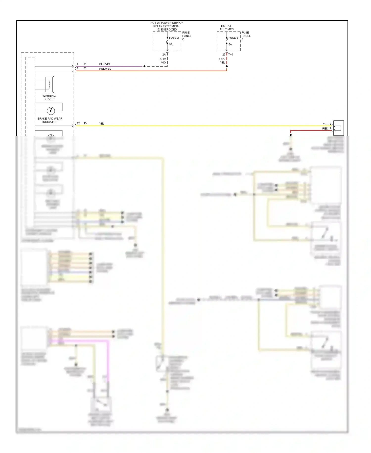 Volkswagen Eos I (2006-2011) blk/vio wiring diagram  (21 of 29)