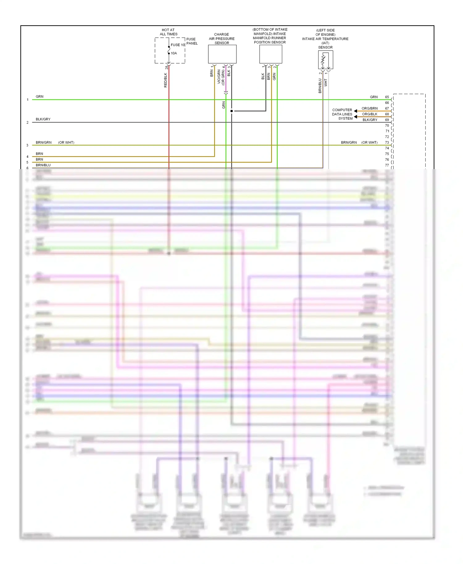 Volkswagen Eos I (2006-2011) blu/vio wiring diagram  (10 of 10)