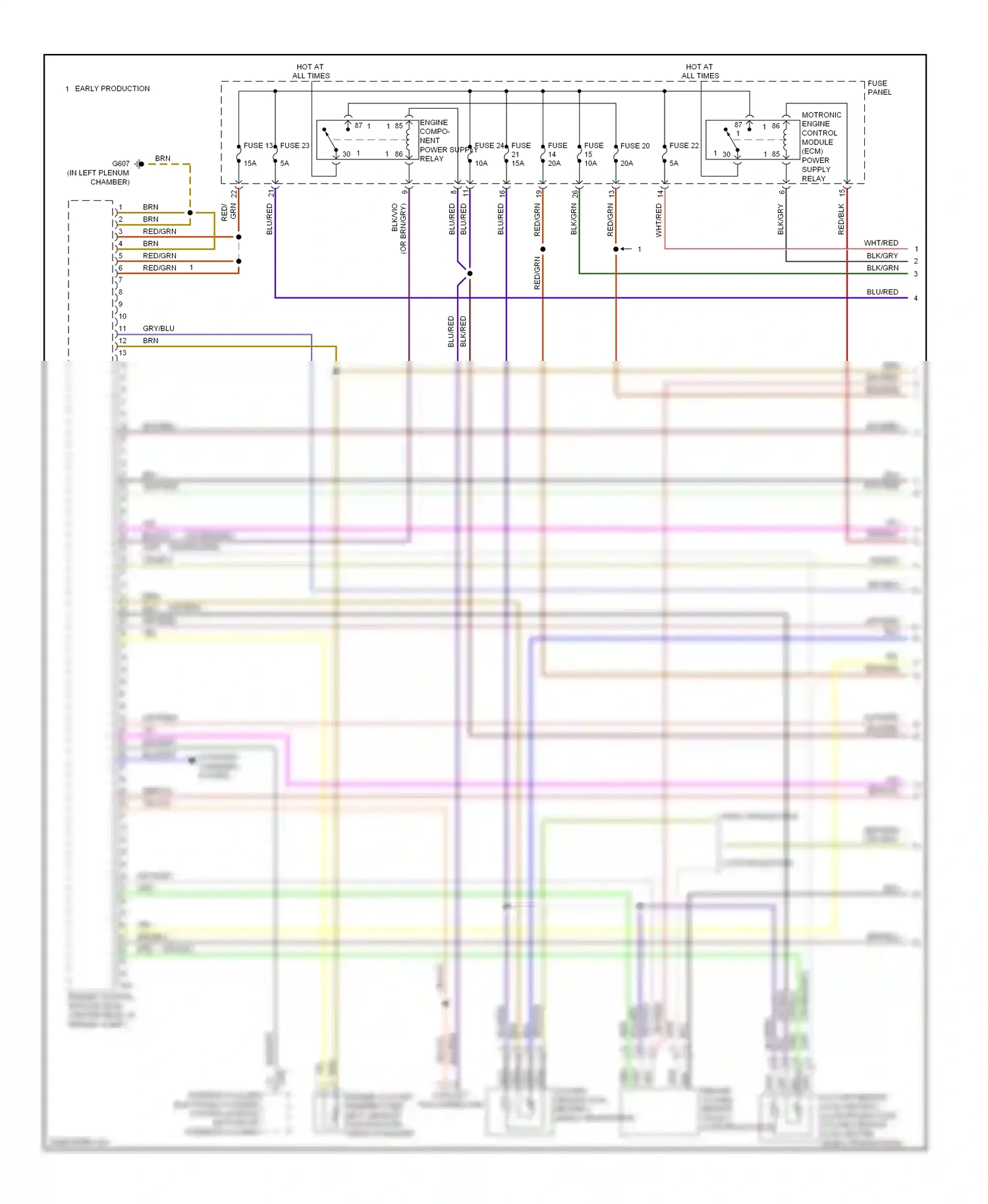 Volkswagen Eos I (2006-2011) brn/vio wiring diagram  (7 of 21)