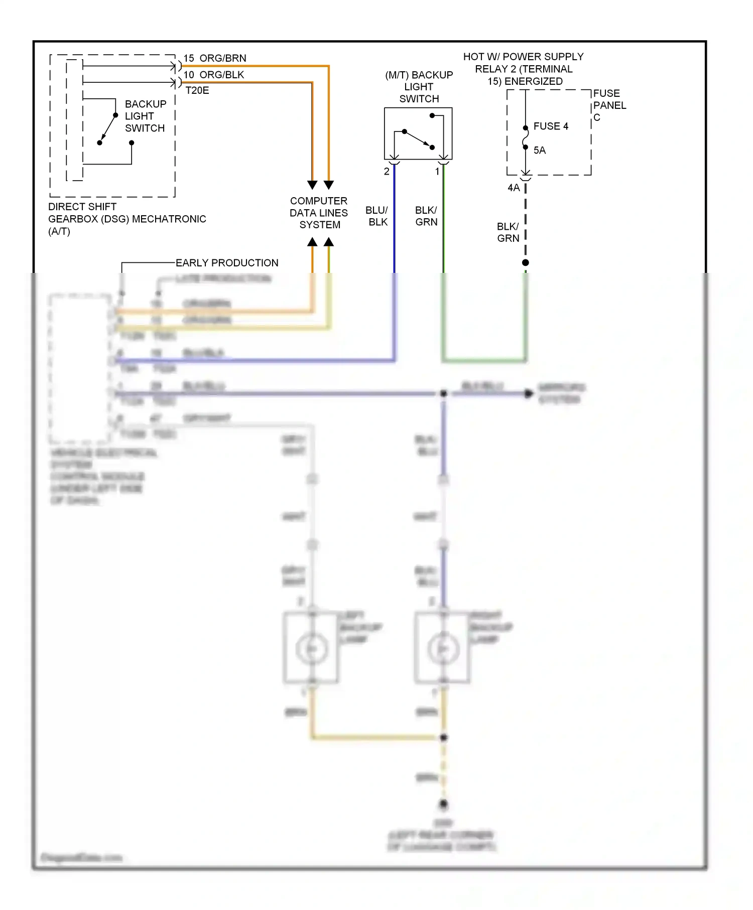 Volkswagen Eos I (2006-2011) computer data lines system wiring diagram  (11 of 67)